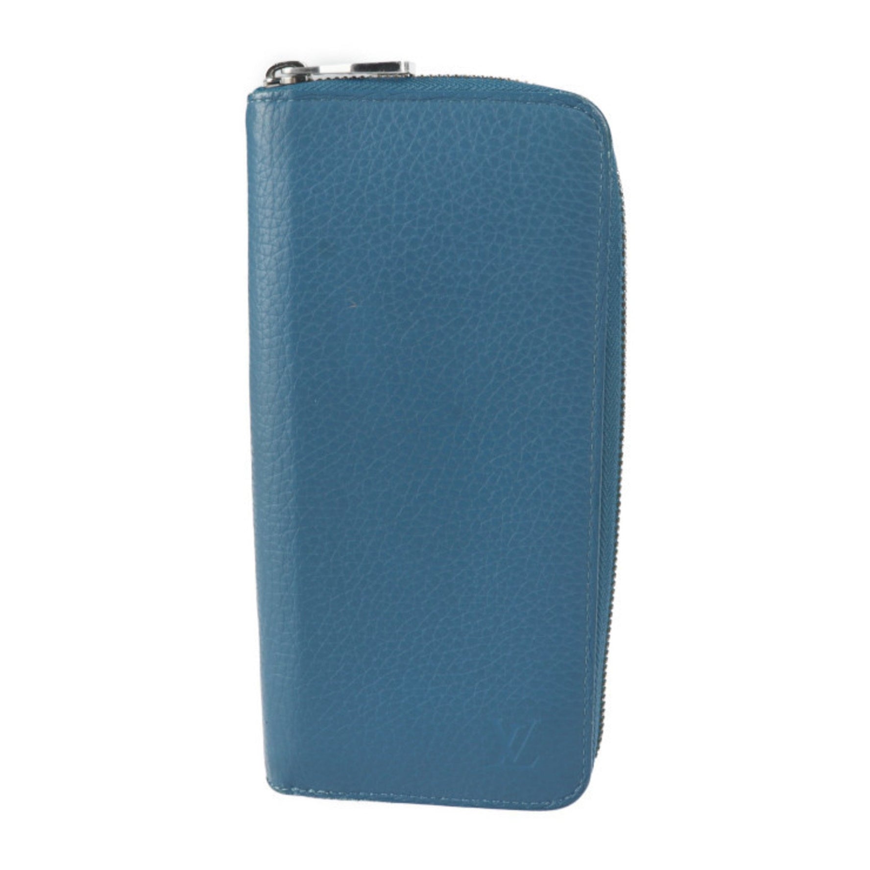 Louis Vuitton Zippy Wallet Vertical Long Taurillon Leather Silver Hardware Round Zipper