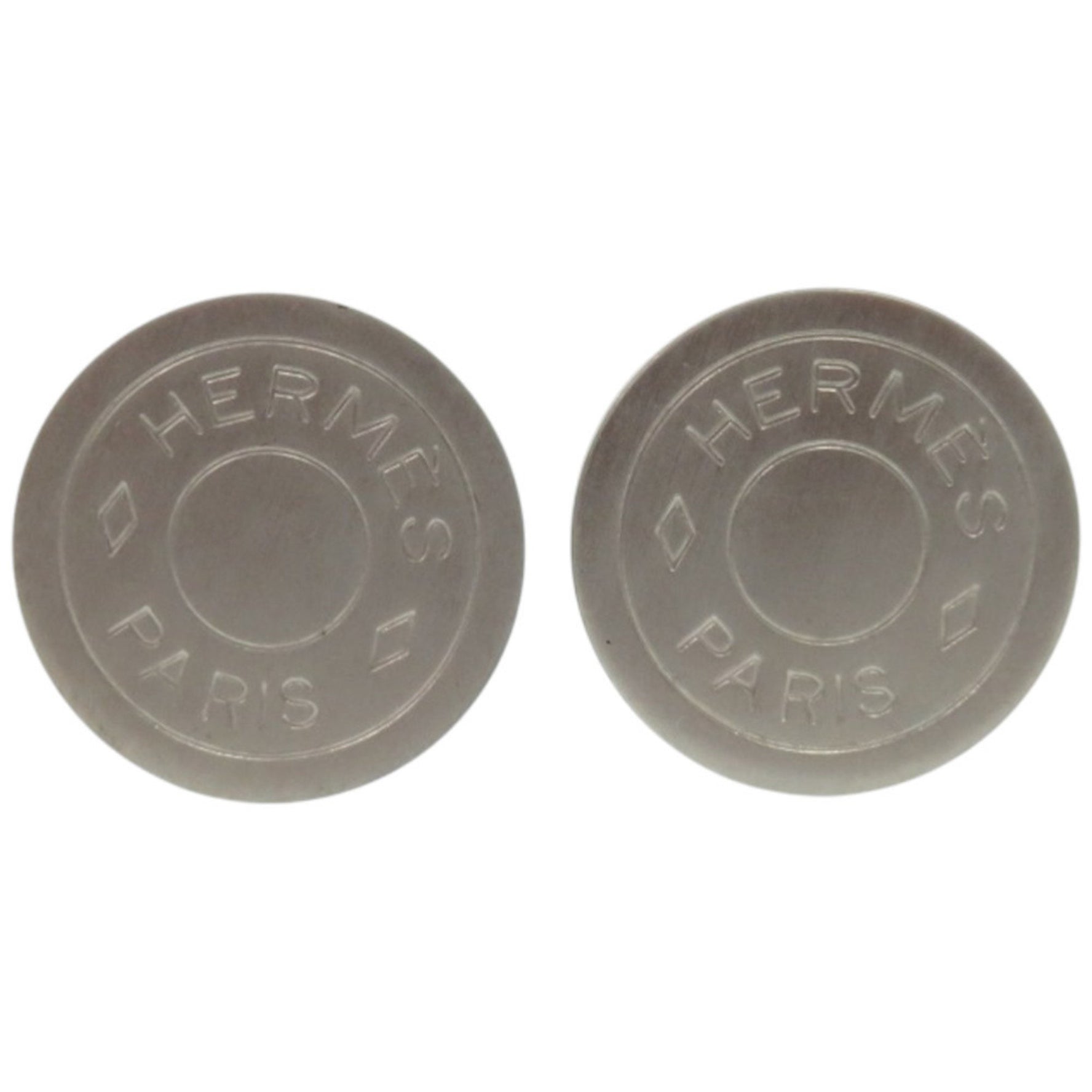 Hermes Serie Matte Metal Earrings 0181
