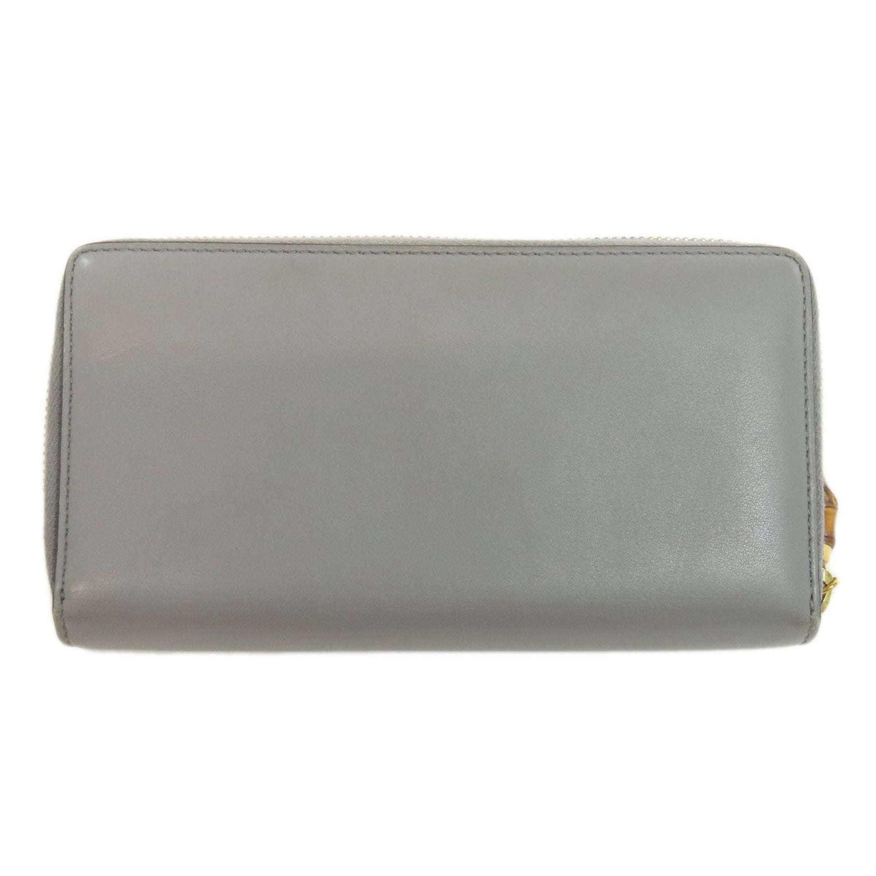 GUCCI Bamboo Long Wallet Leather
