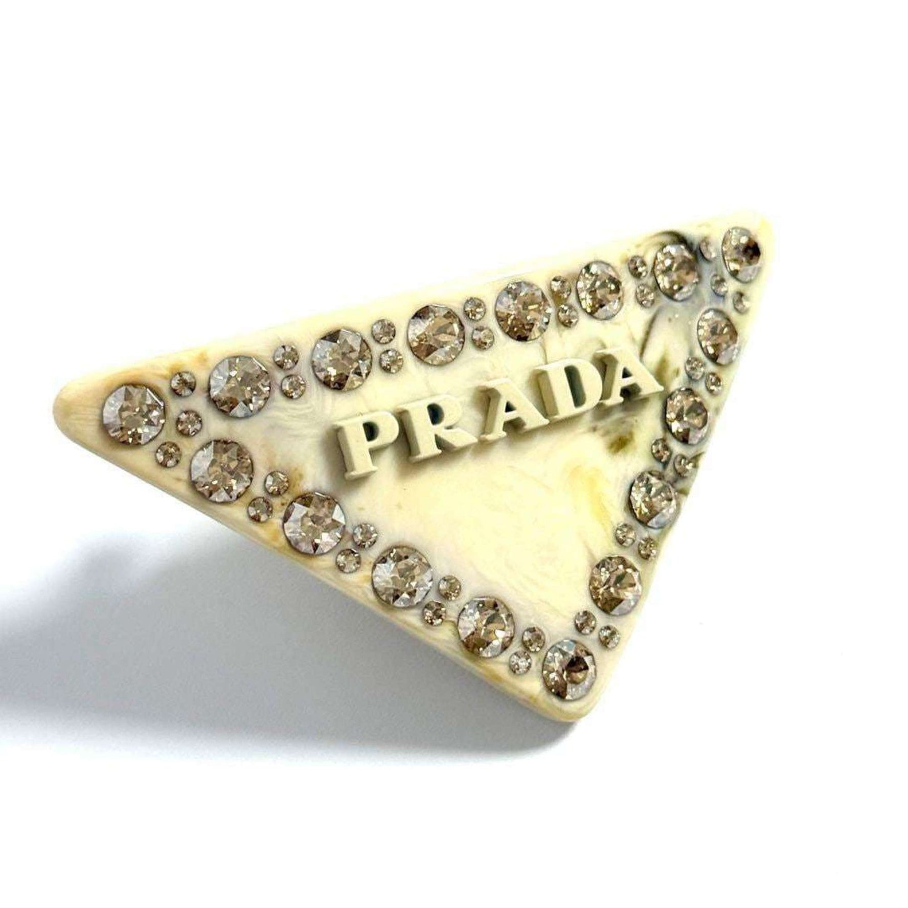 Prada Plexiglass Hair Clip Barrette Hairpin