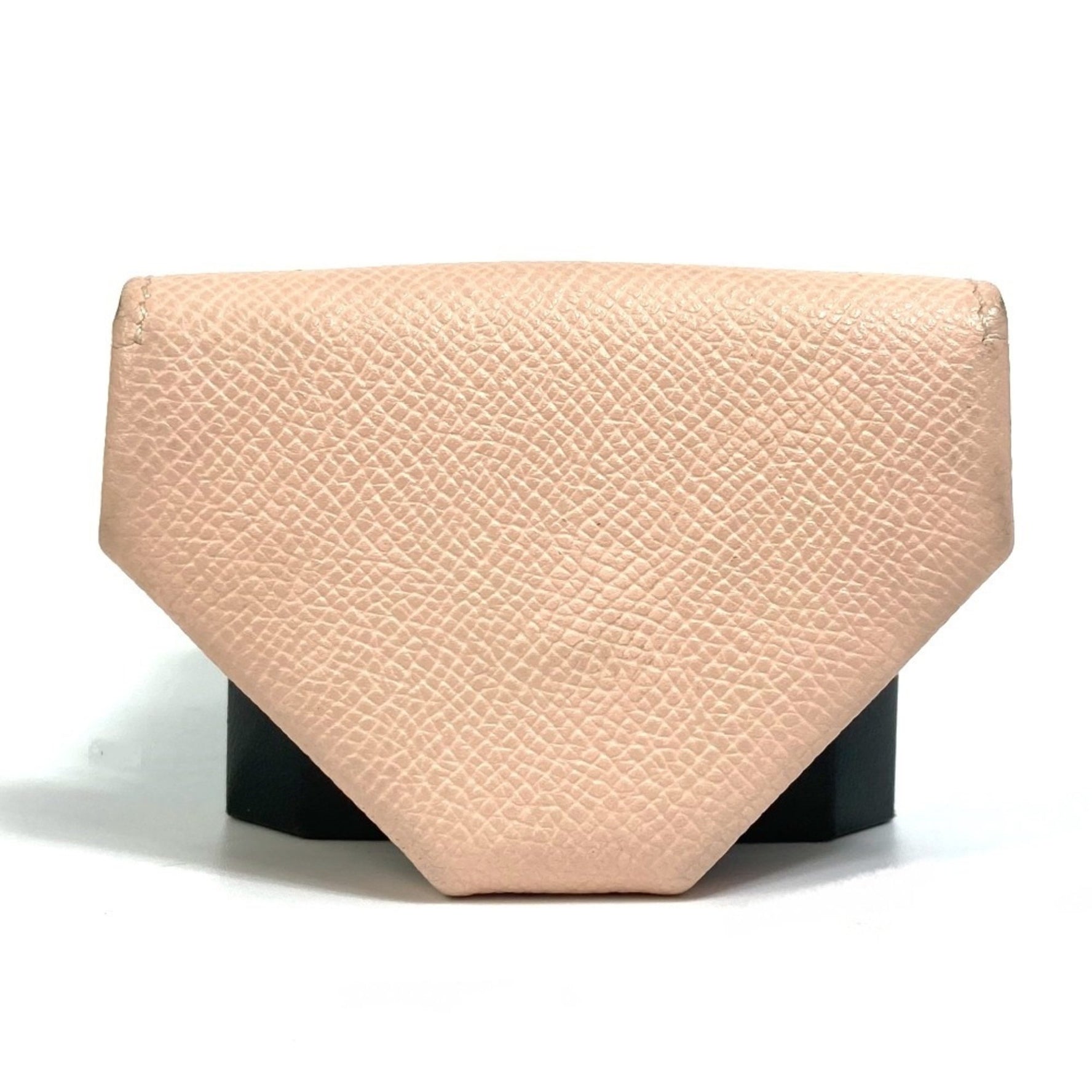 HERMES Levain Quatre Coin Purse, Epson, Rose Eglantine, Pink