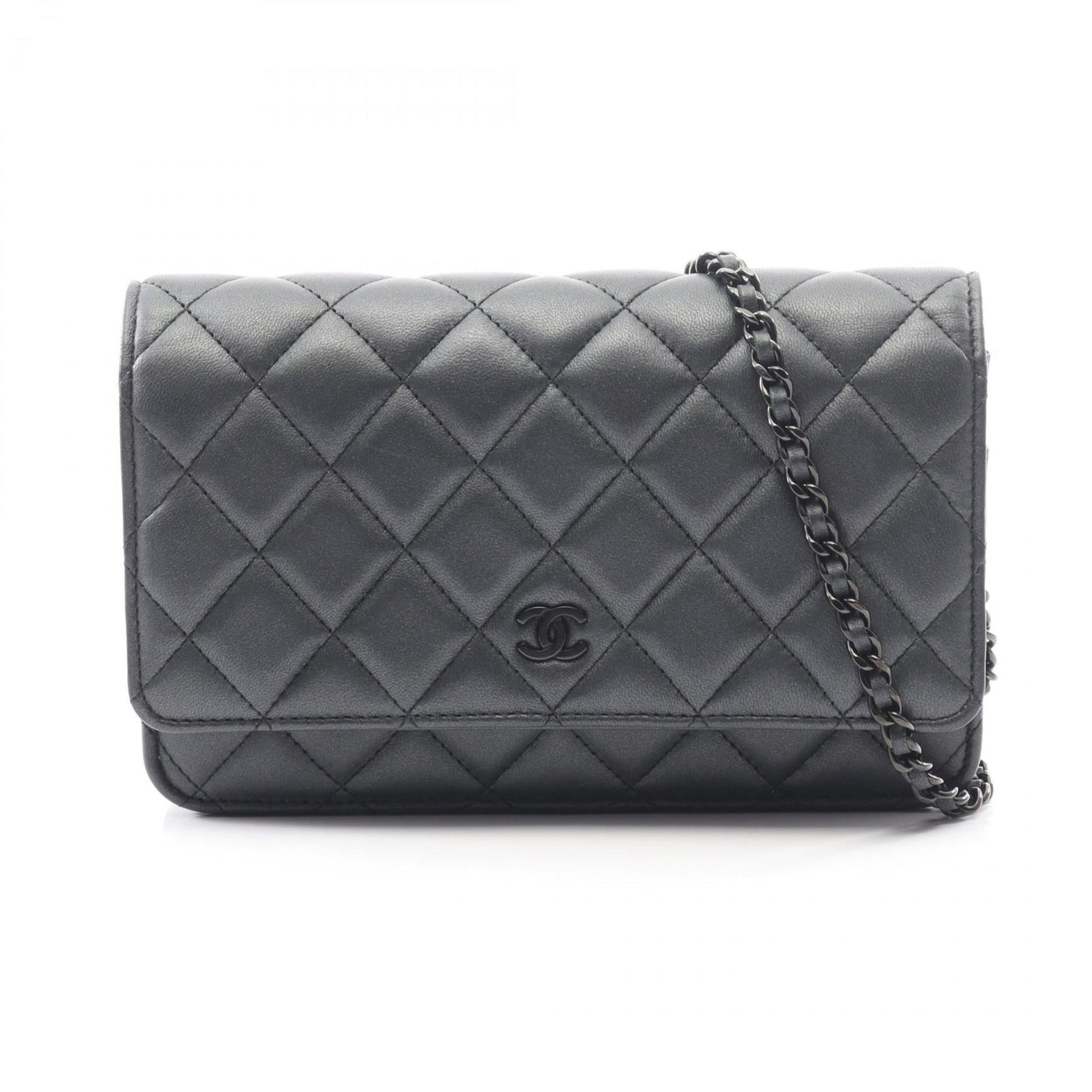 CHANEL Matelasse Shoulder Bag, Lambskin Leather