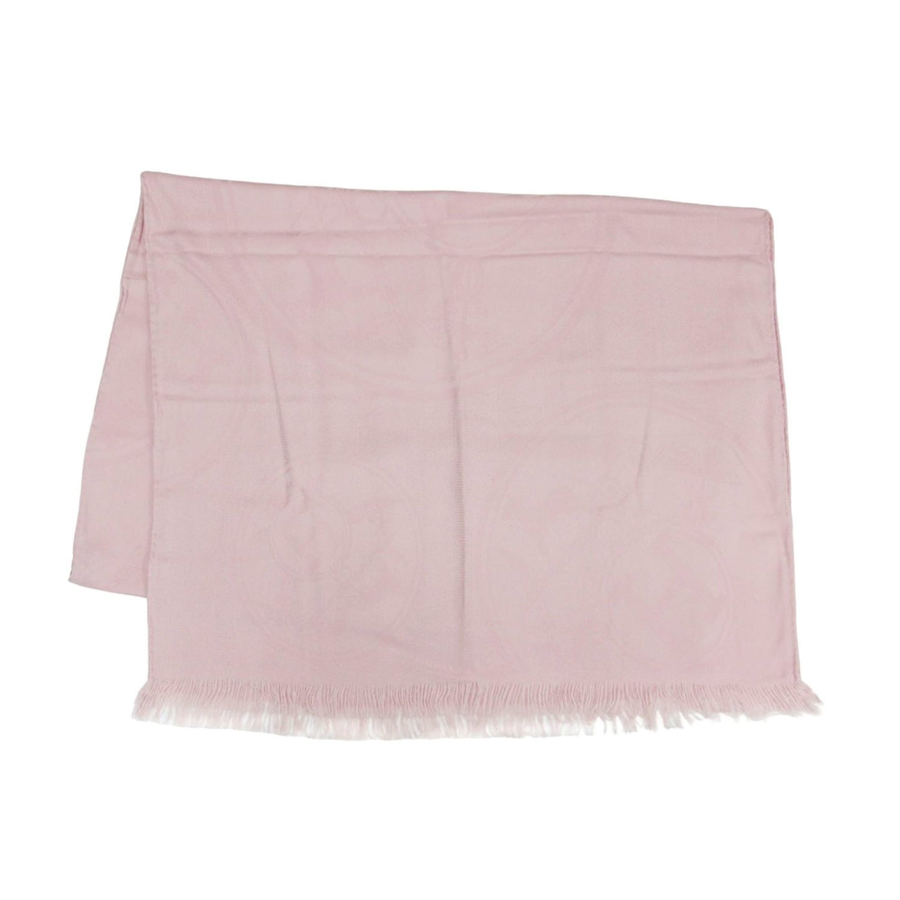 HERMES New Libris Cashmere and Silk Stole/Scarf, Large, Jacquard Weave, Pink