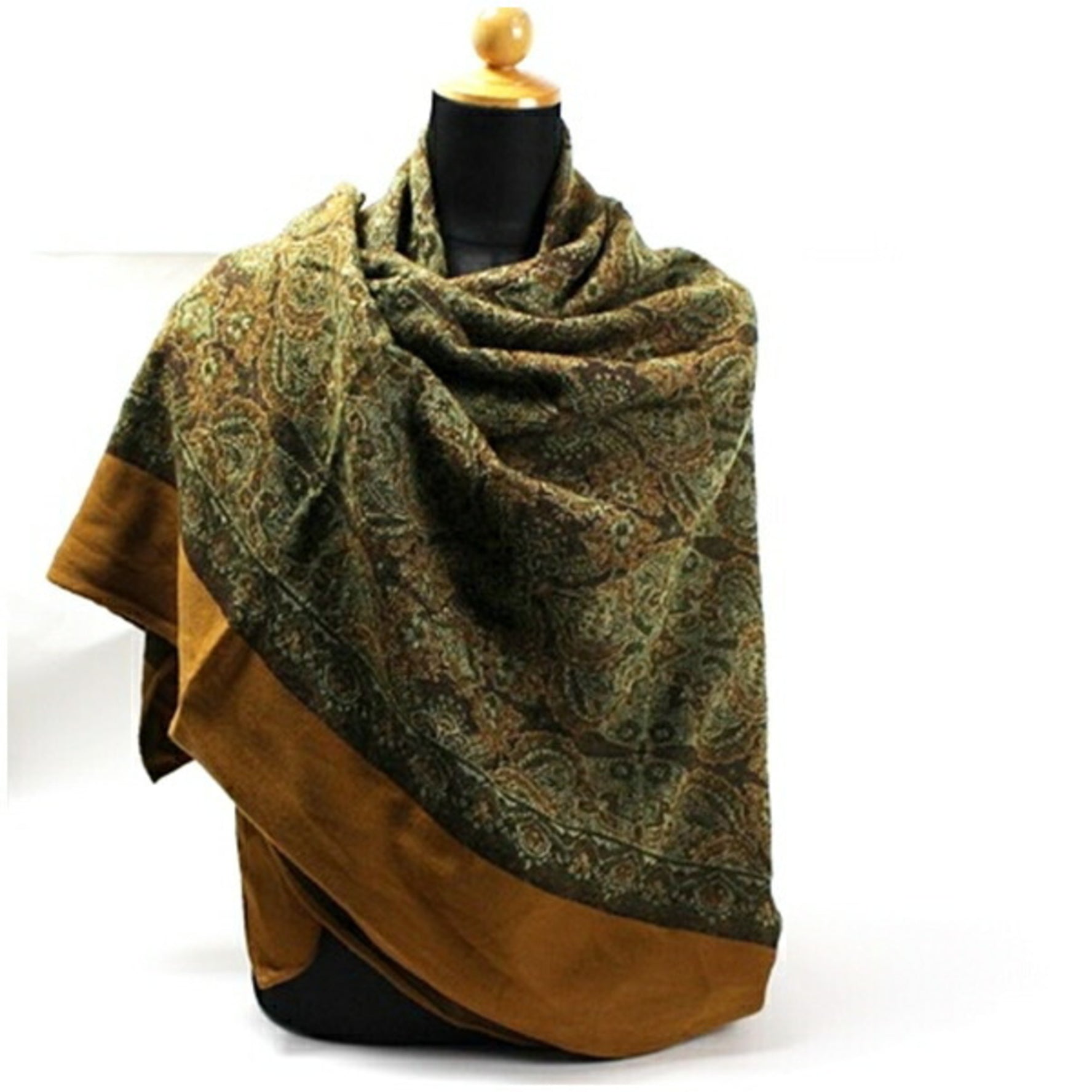 Christian Dior Throw Light Brown x Khaki 130 cm Men's