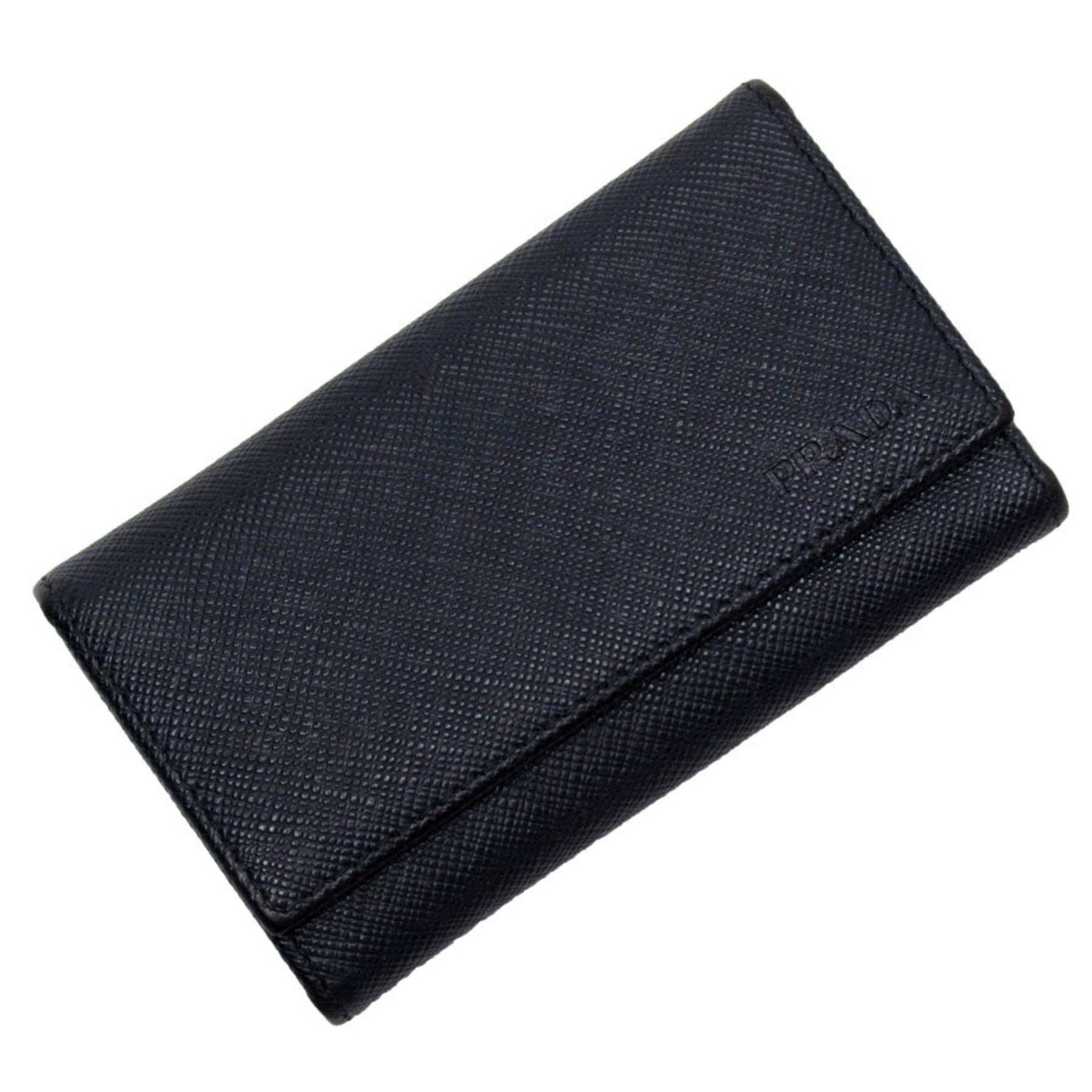 PRADA key case leather