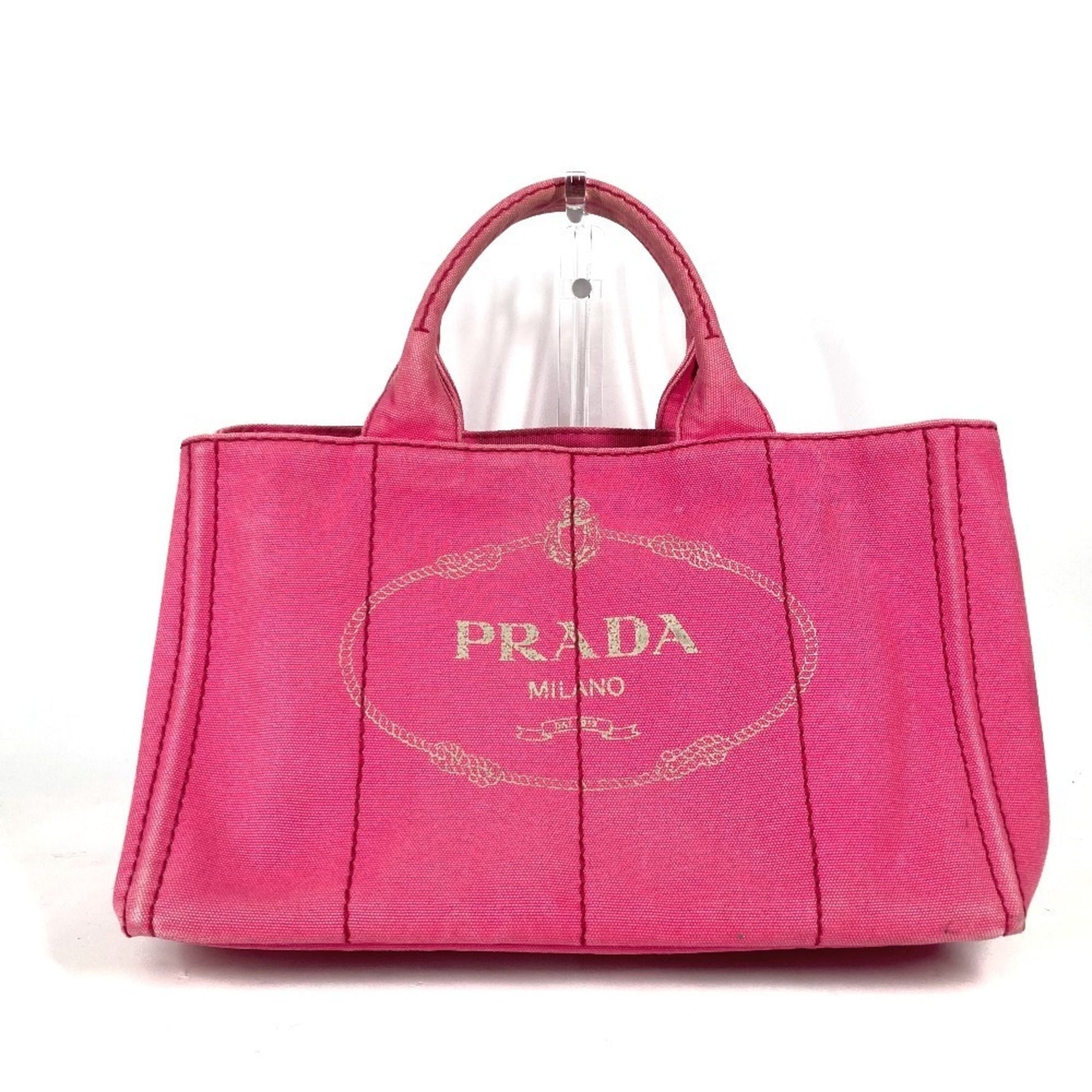 PRADA Canapa Logo Bag Shoulder Tote Canvas