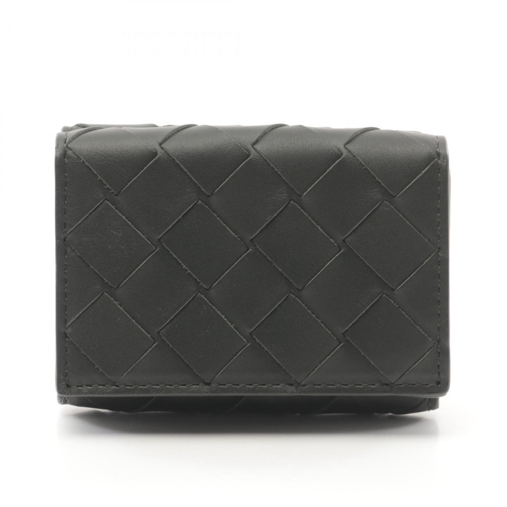 BOTTEGA VENETA Intrecciato Tri-fold Wallet Leather