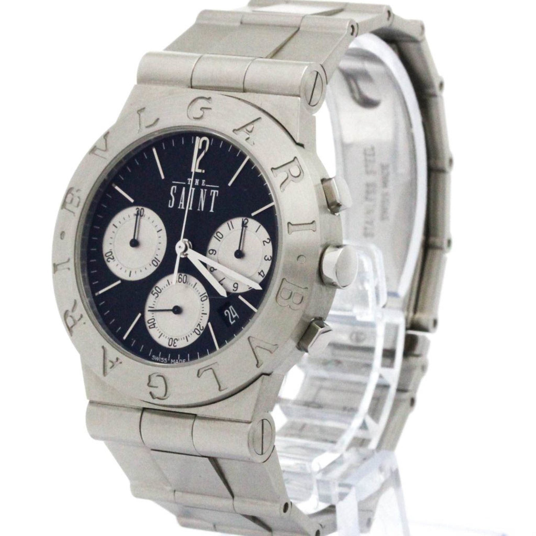 BVLGARI Diagono Sport Chronograph THE SAINT LTD Quartz Watch Polished