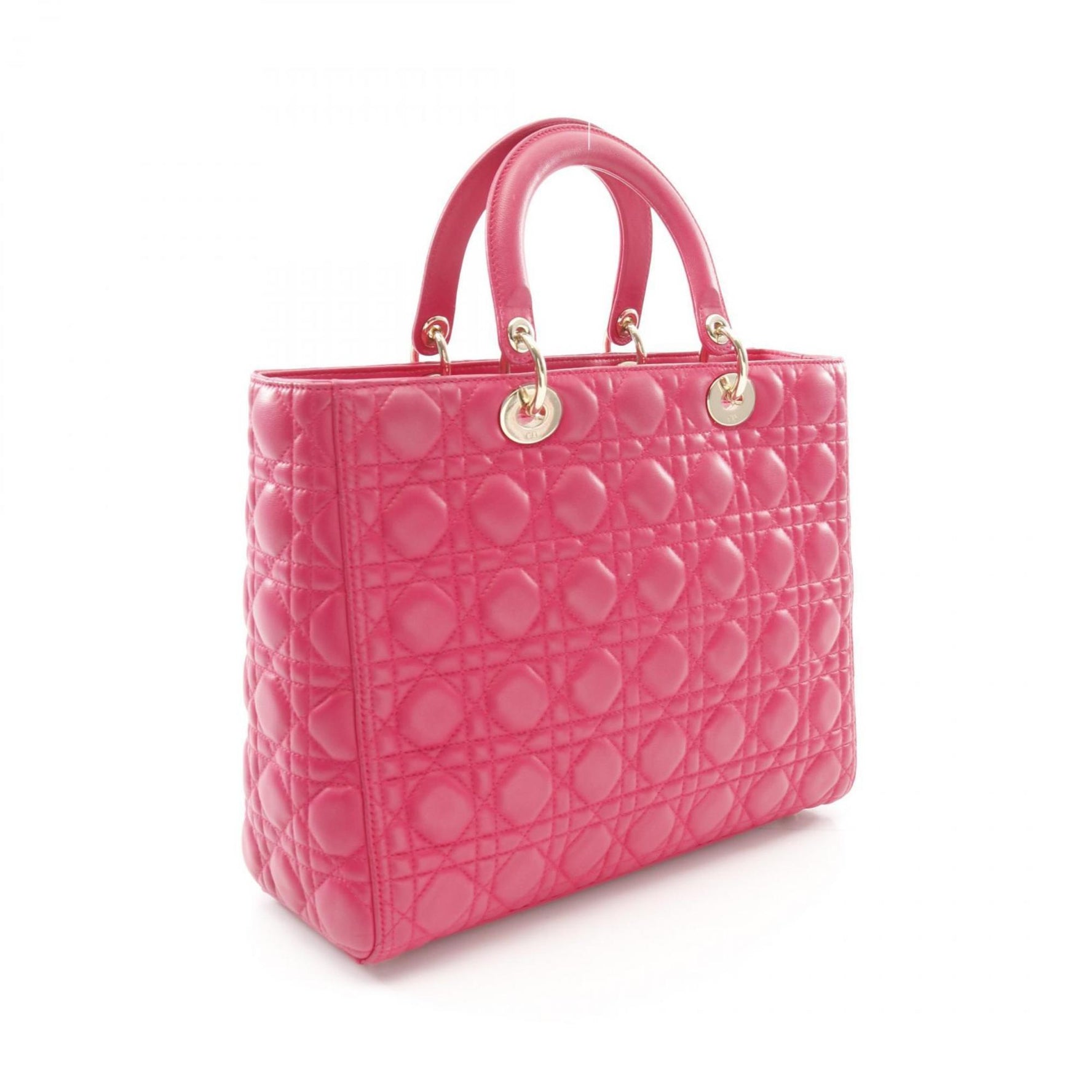Christian Dior Dior Lady Large Cannage Handbag, Leather