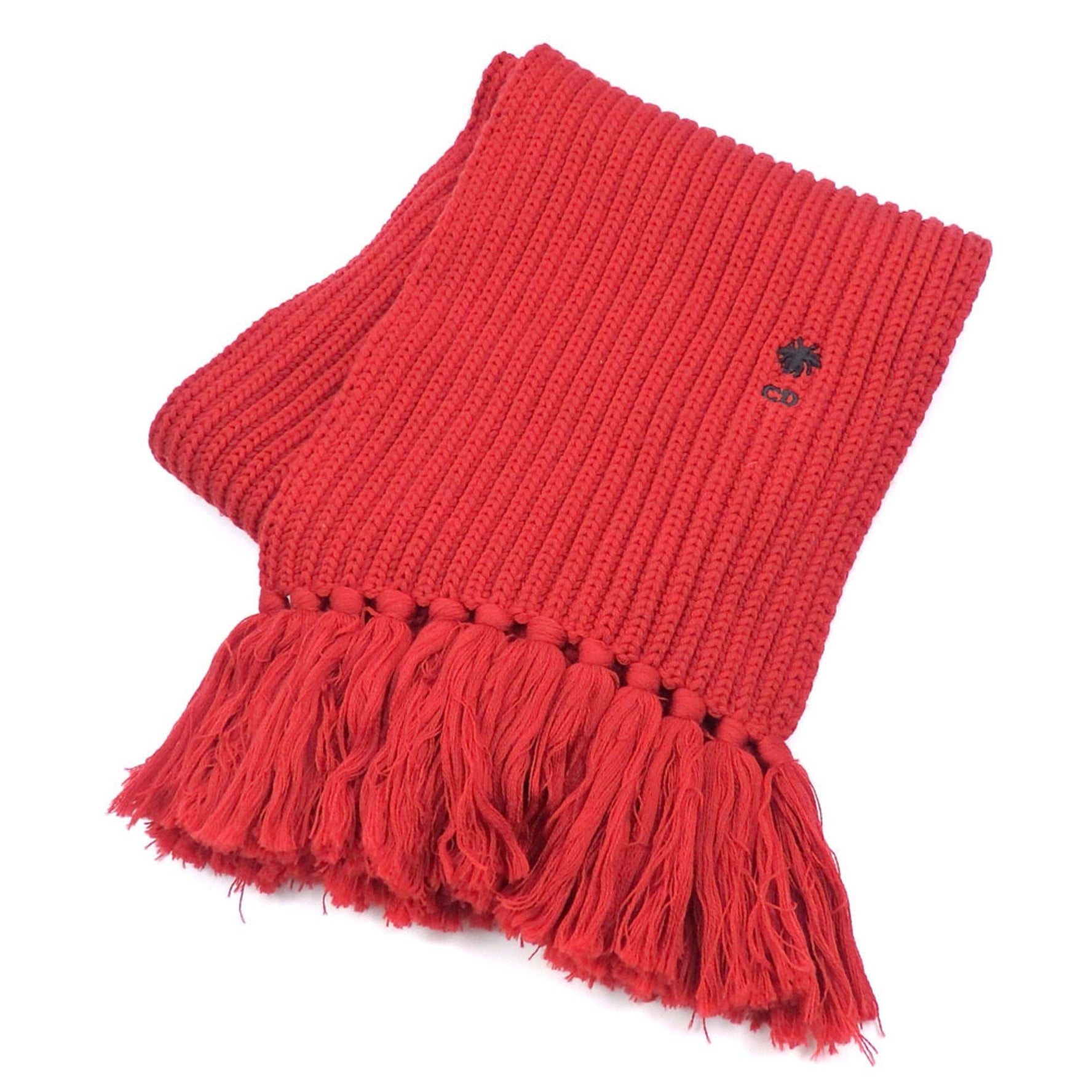 Christian Dior scarf wool, red