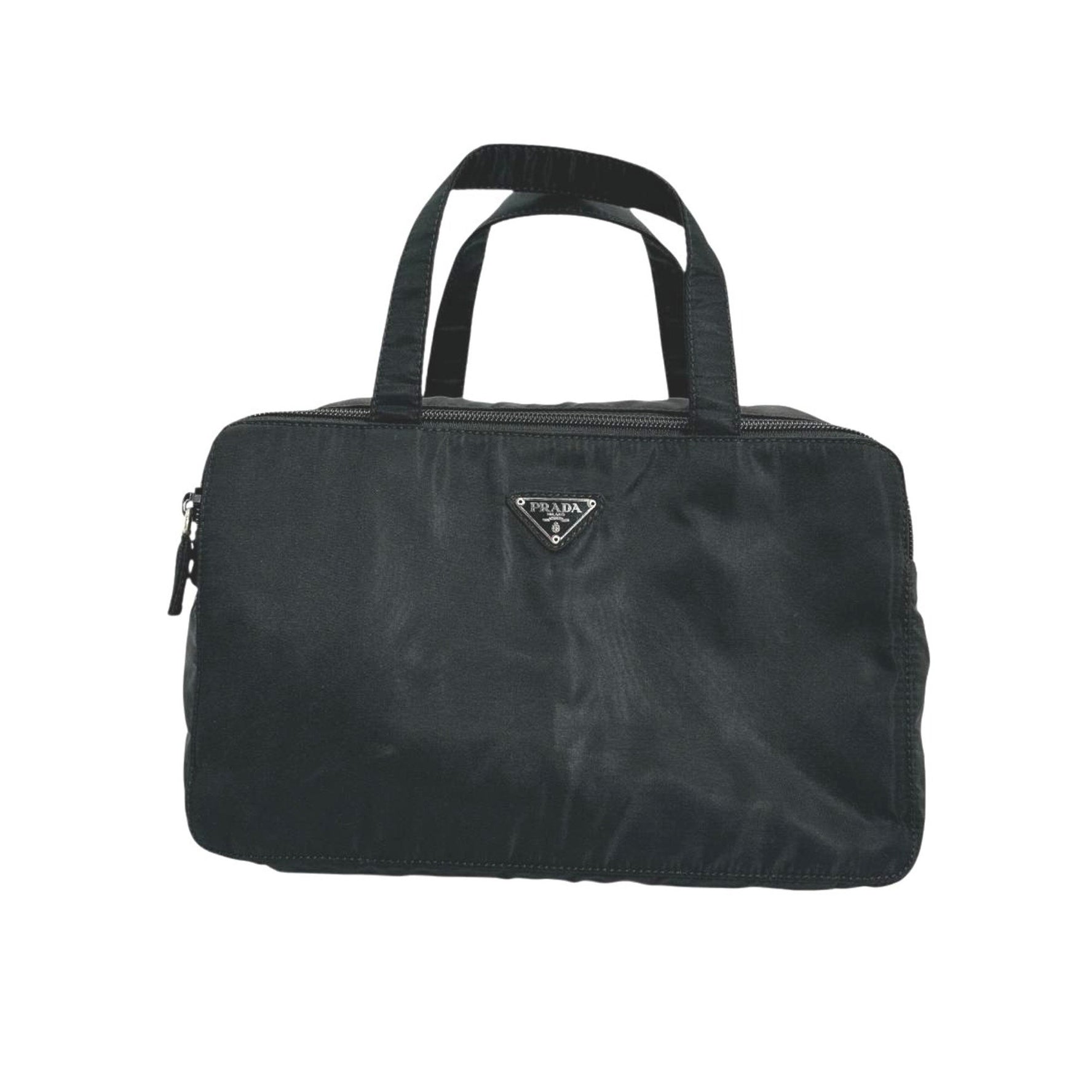 PRADA Handbag Nylon Black