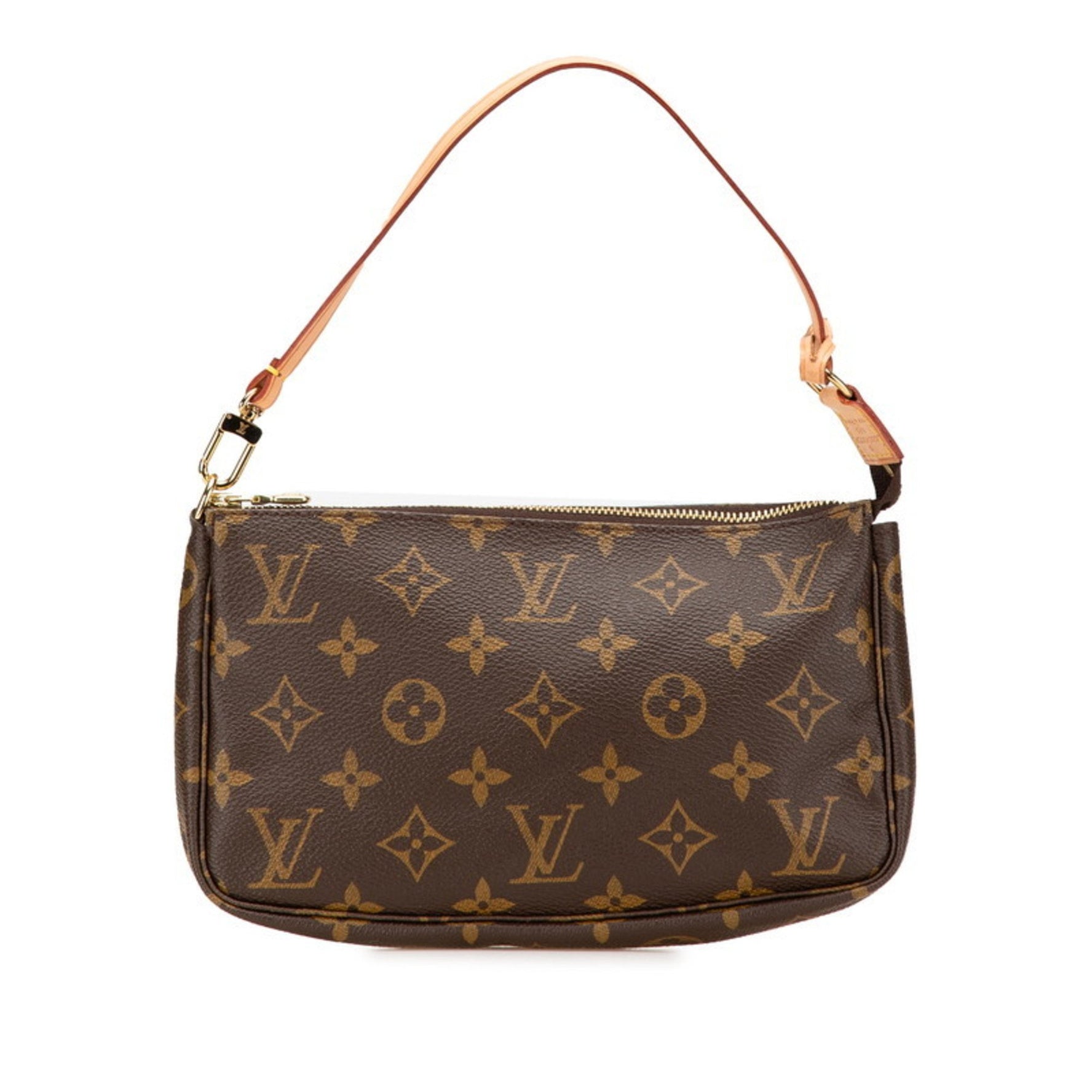 Louis Vuitton Monogram Pochette Accessory Handbag Pouch PVC Leather