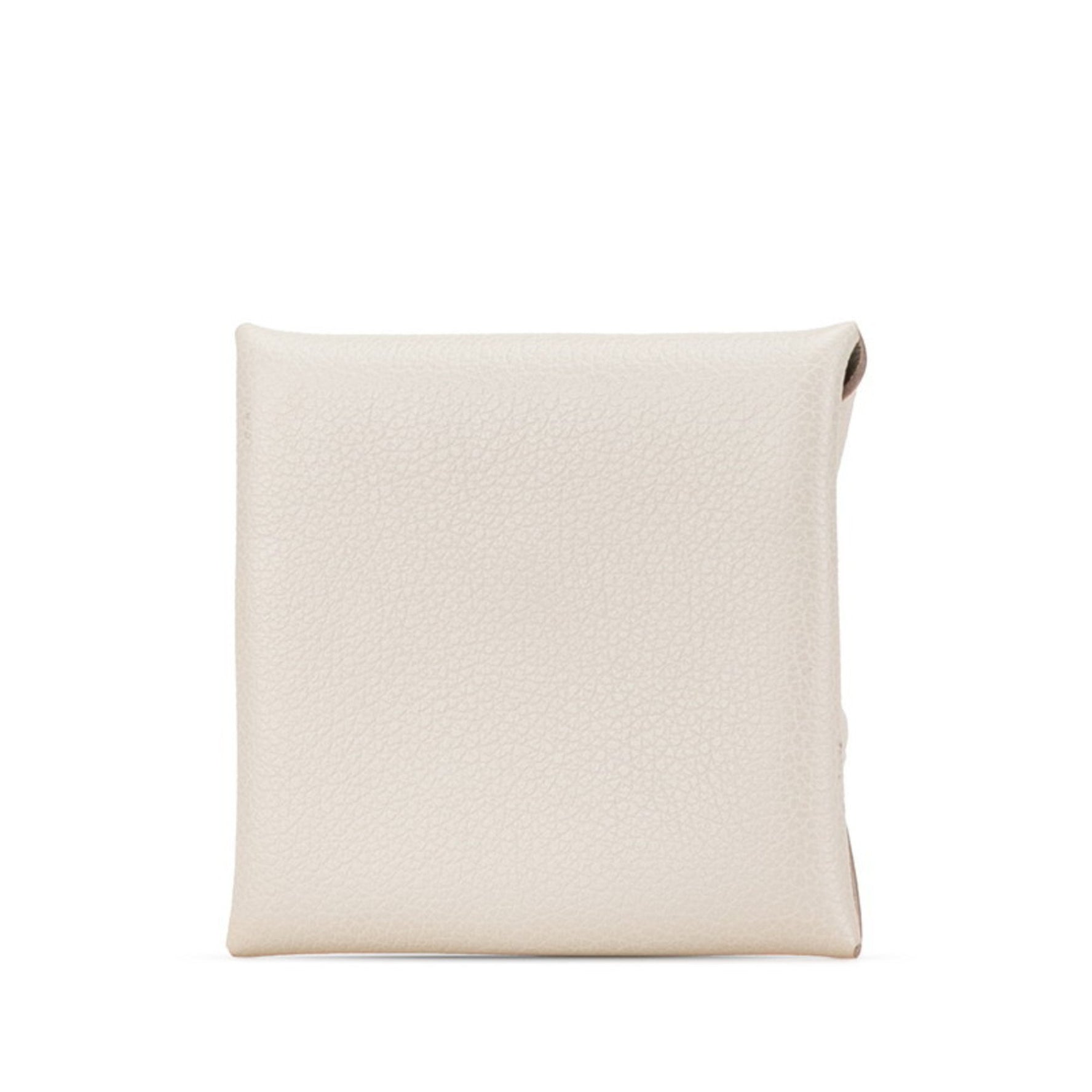 Hermes Bastia Coin Case, Purse, Beige, Ivory, Epsom Leather