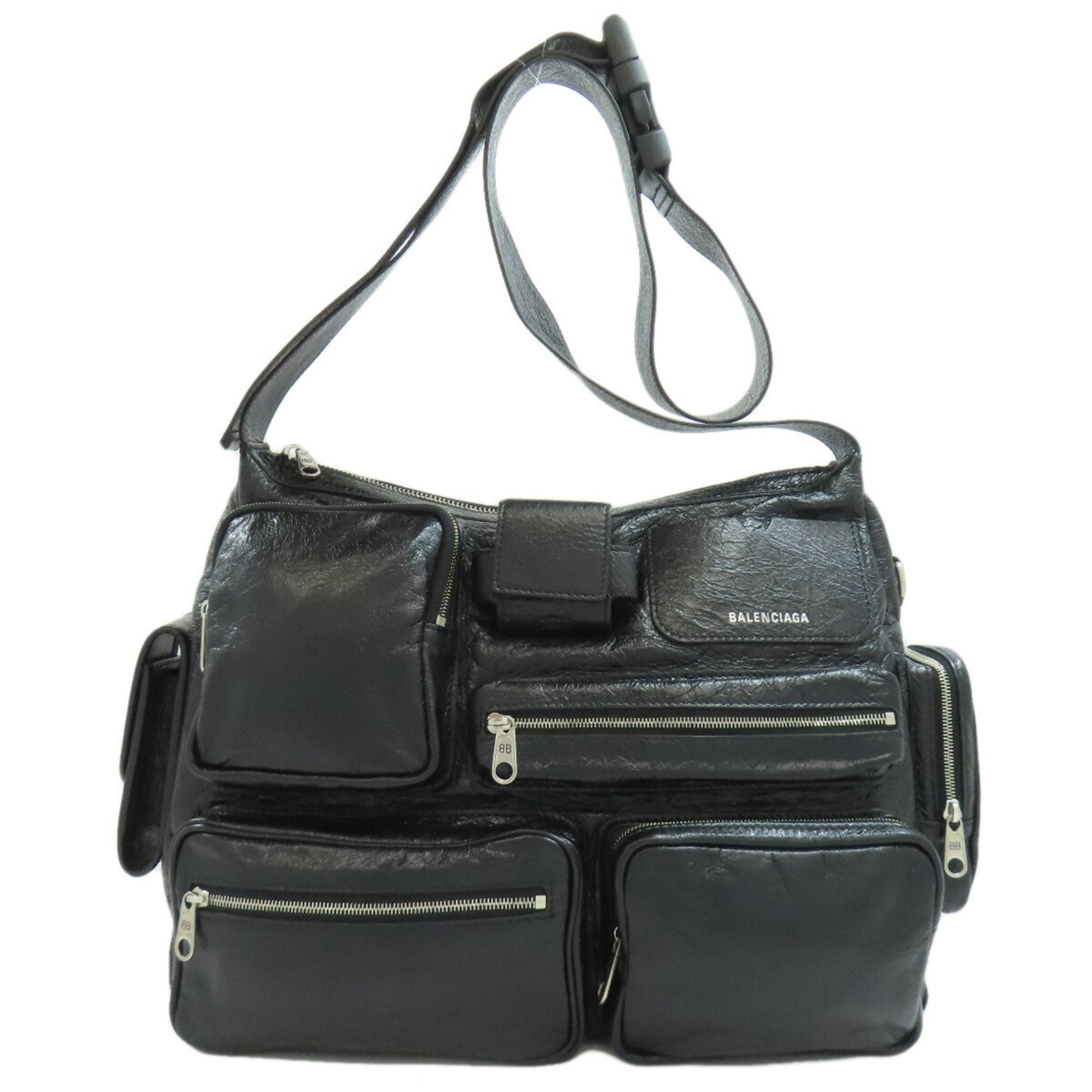 Balenciaga Super Busy Shoulder Bag Calfskin