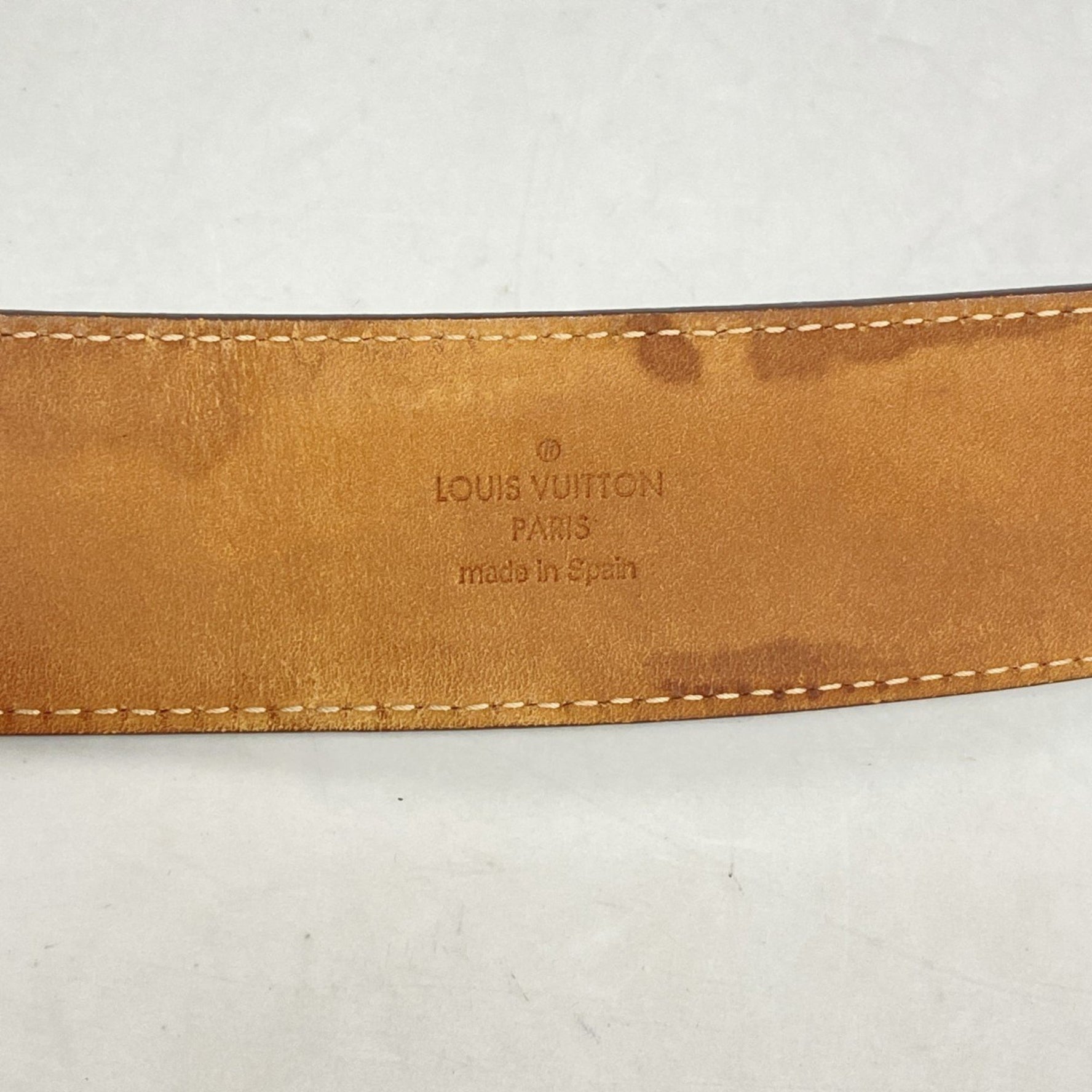 Louis Vuitton Monogram Santur Belt with LV Initials