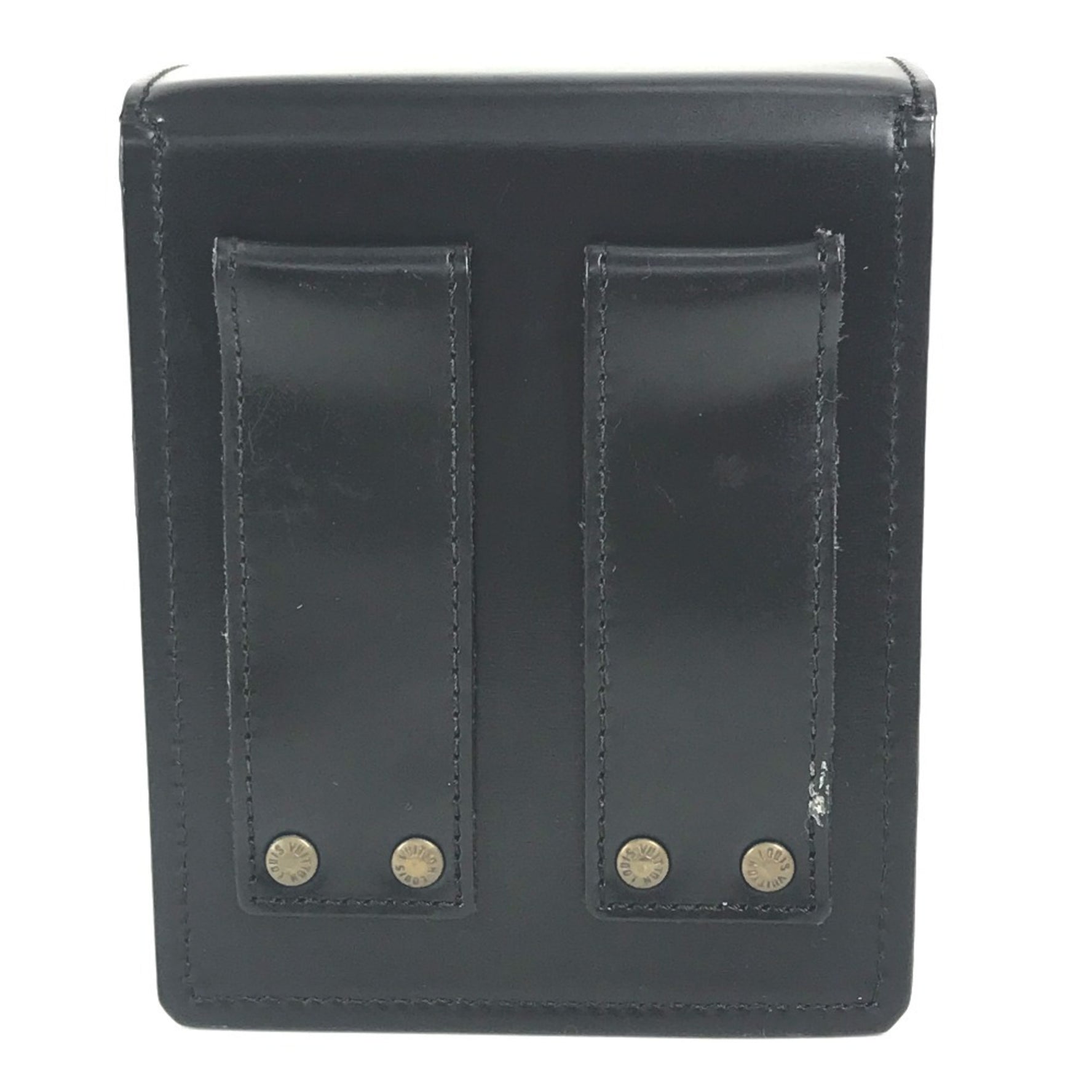 Louis Vuitton Liege Line Pister Waist Bag Belt Pouch Leather