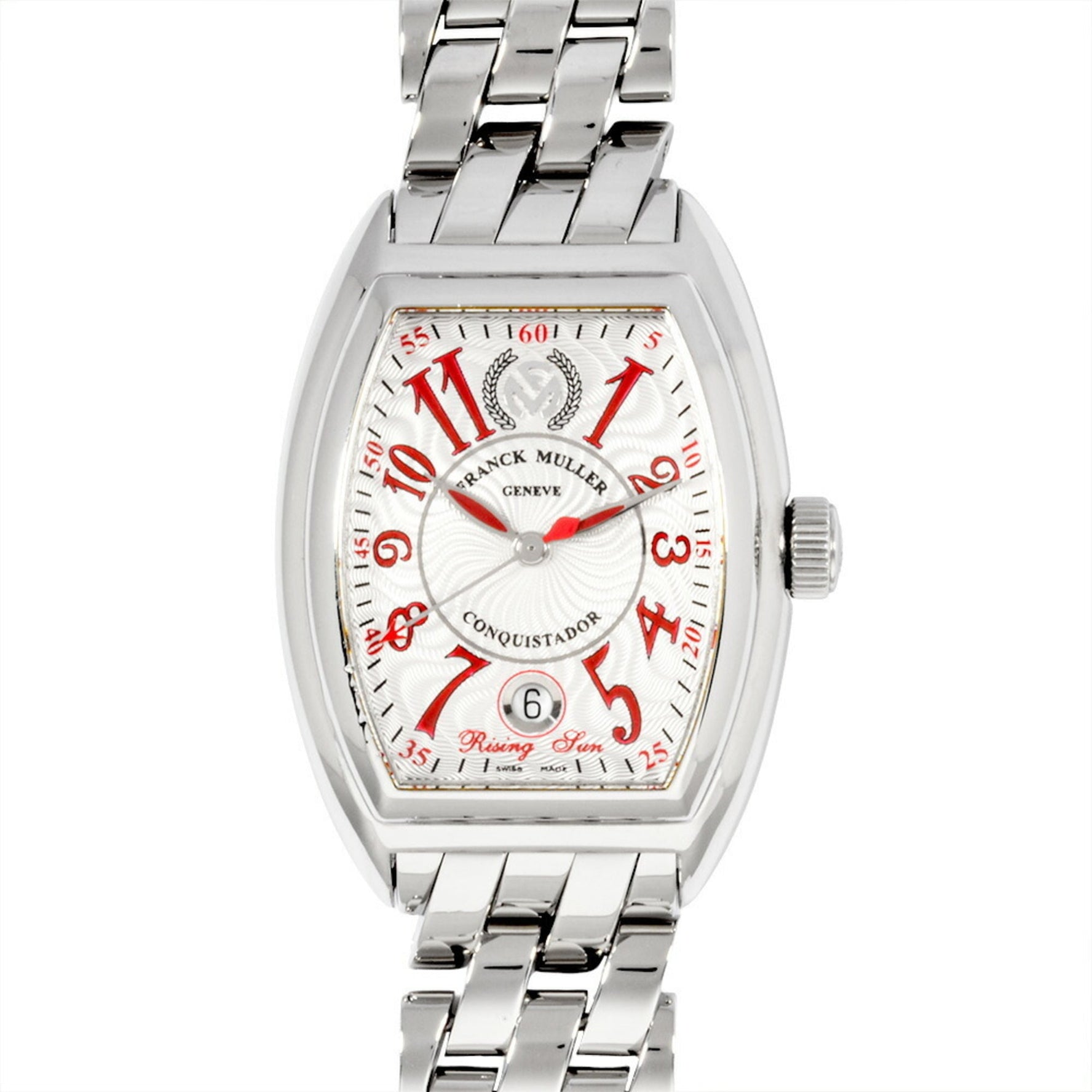 Franck Muller Conquistador Rising Sun Watch with Silver Dial