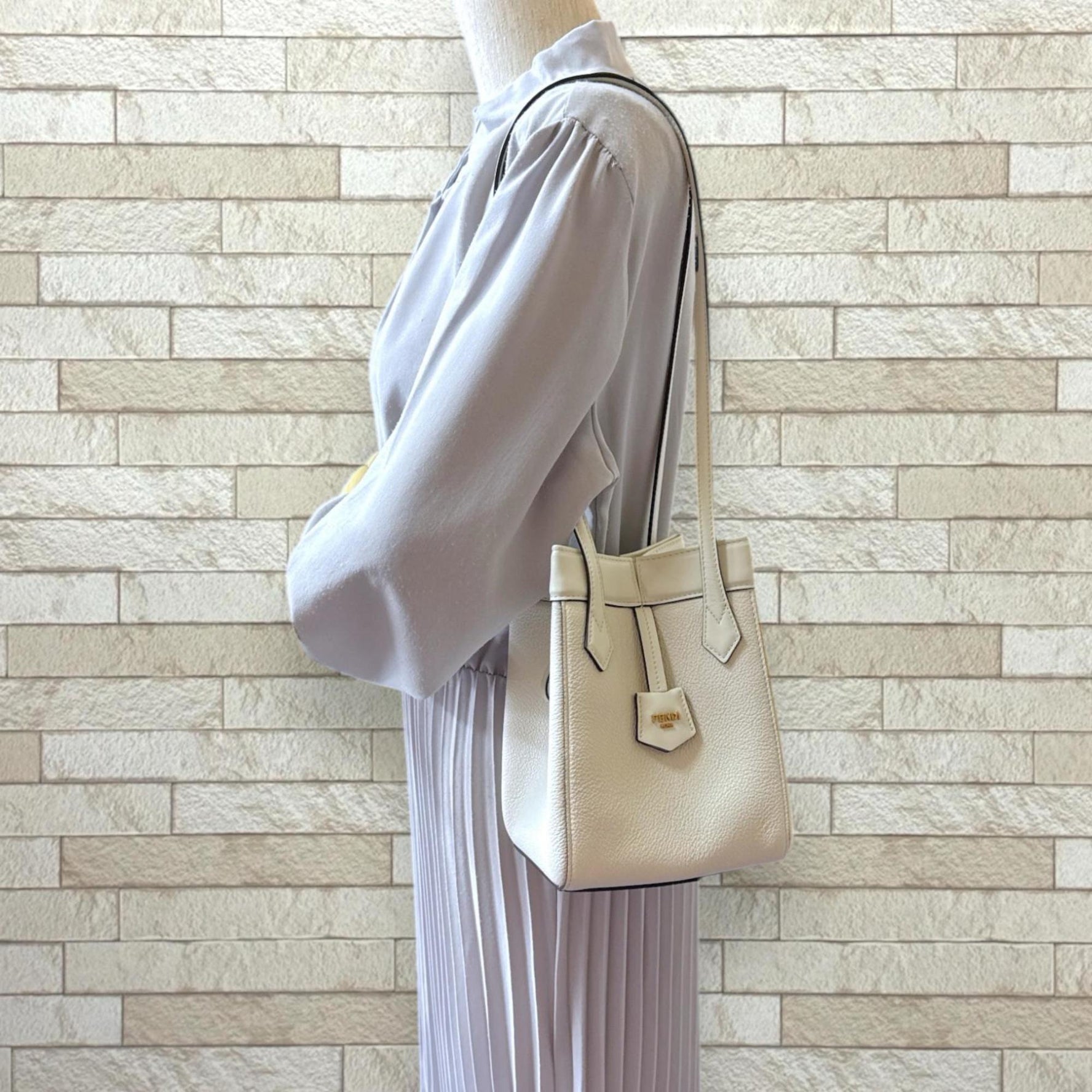 Fendi Origami Mini Shoulder Bag, Leather