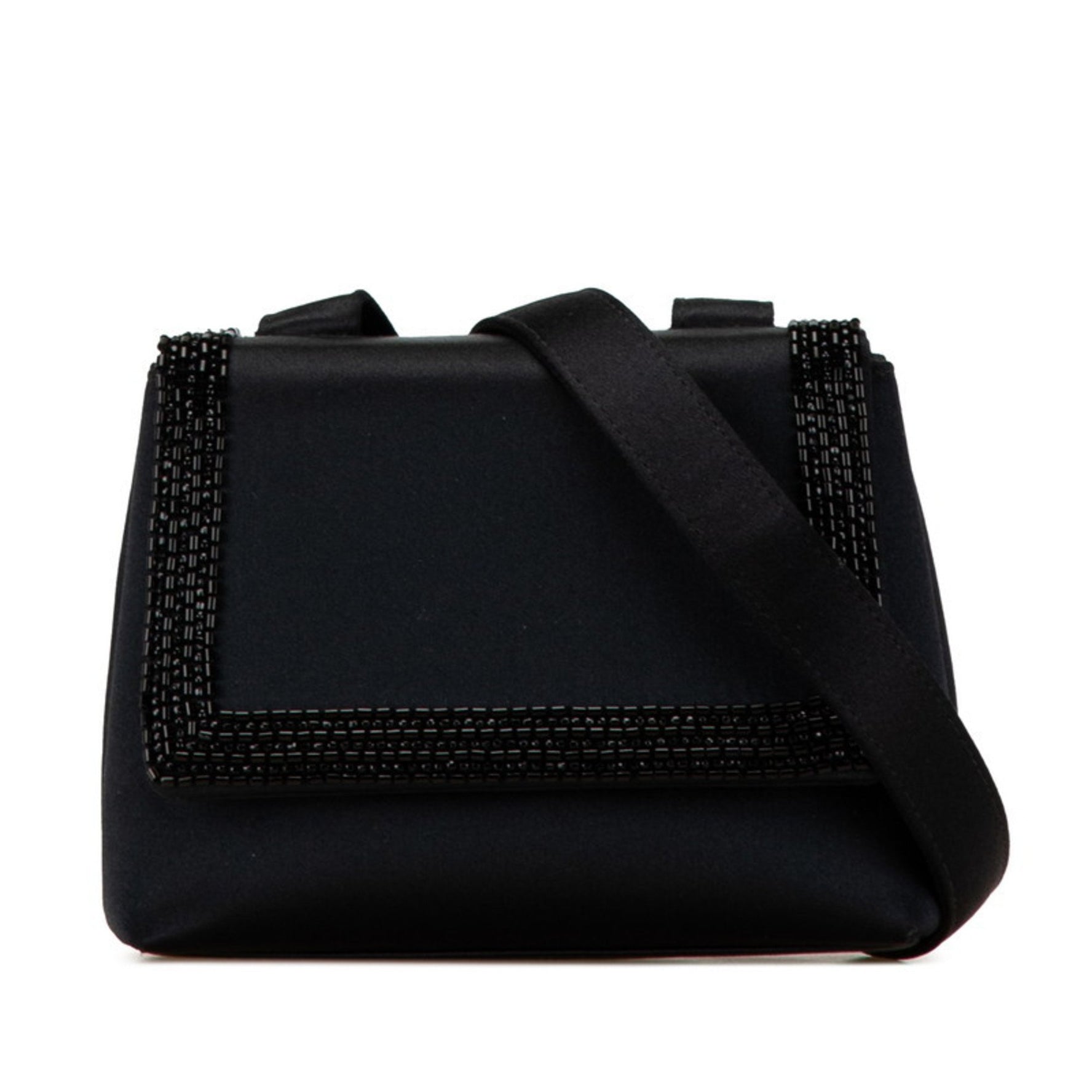 Chanel Coco Mark Square Shoulder Bag Satin