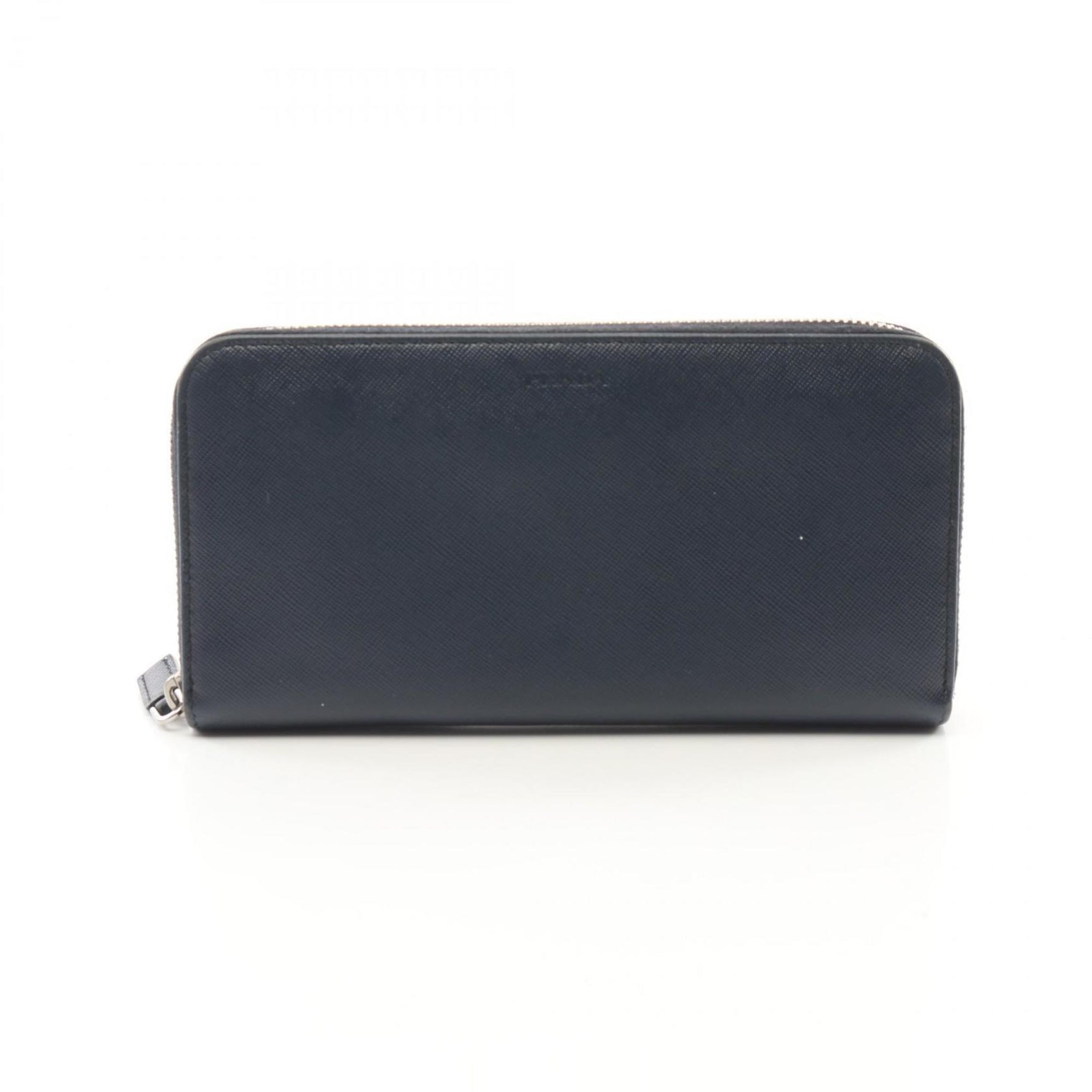 PRADA Round Long Wallet Saffiano Leather