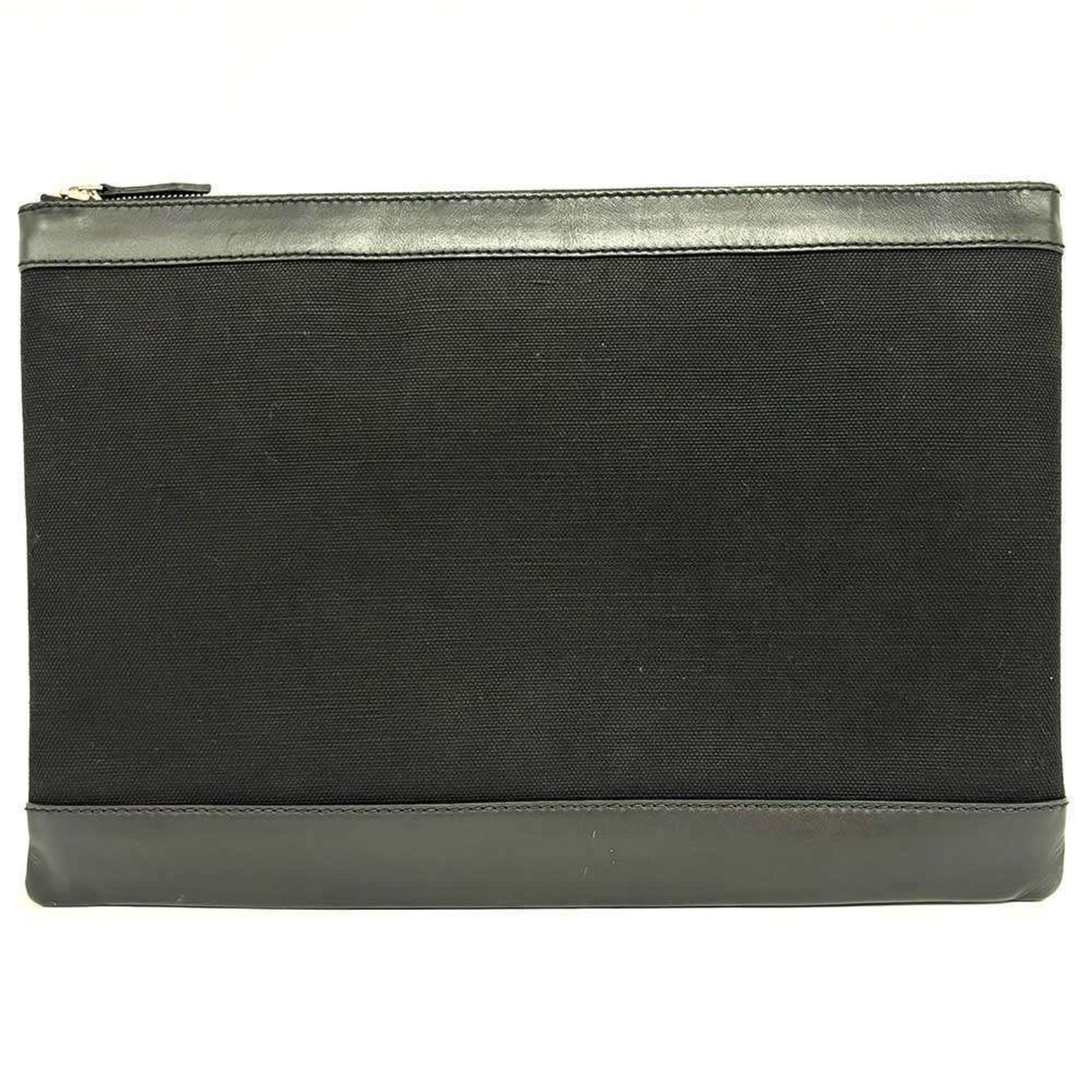 Balenciaga Navy Clip L Clutch Bag Canvas