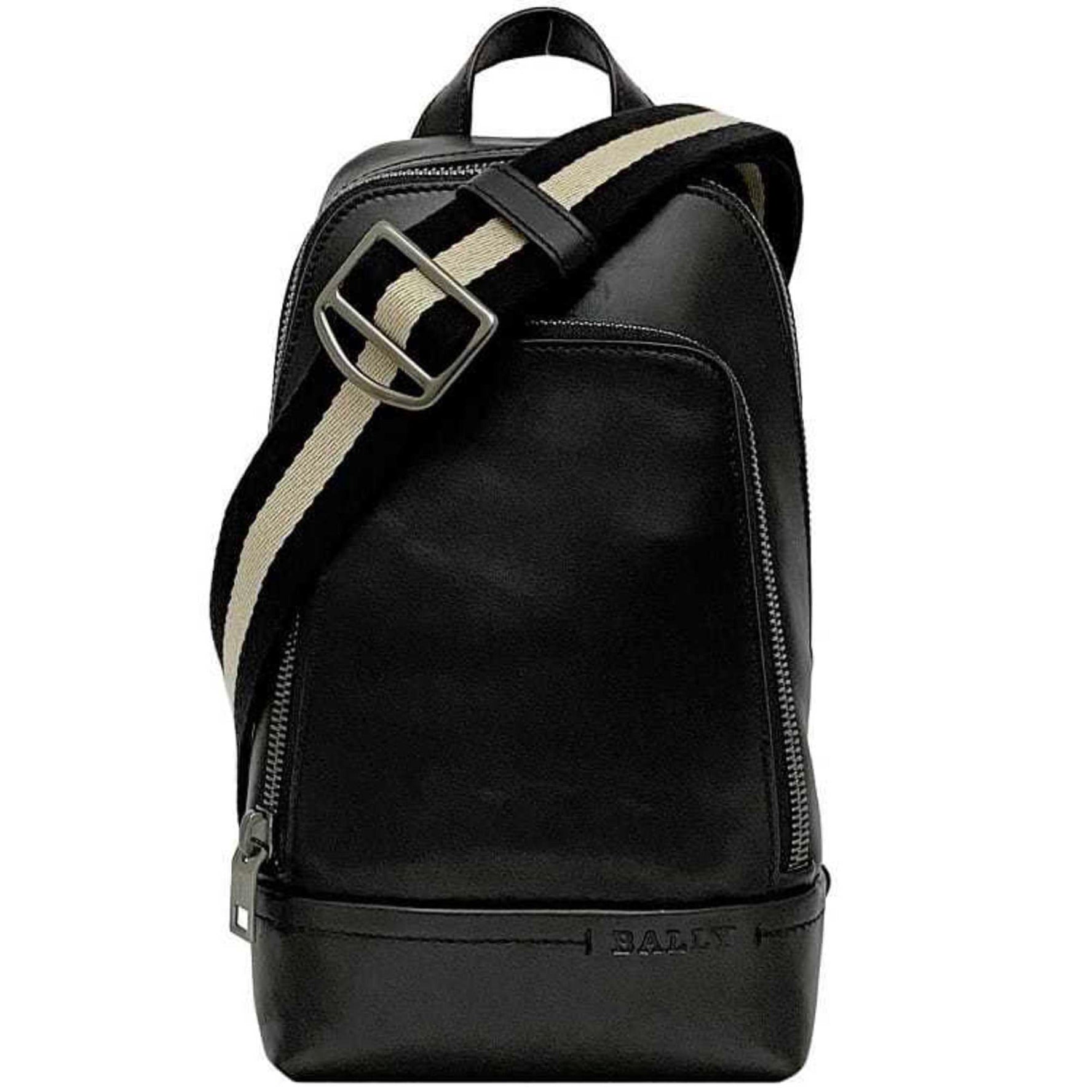 Bally Body Bag THORP 380 Leather Crossbody Shoulder Genuine Men's Unisex