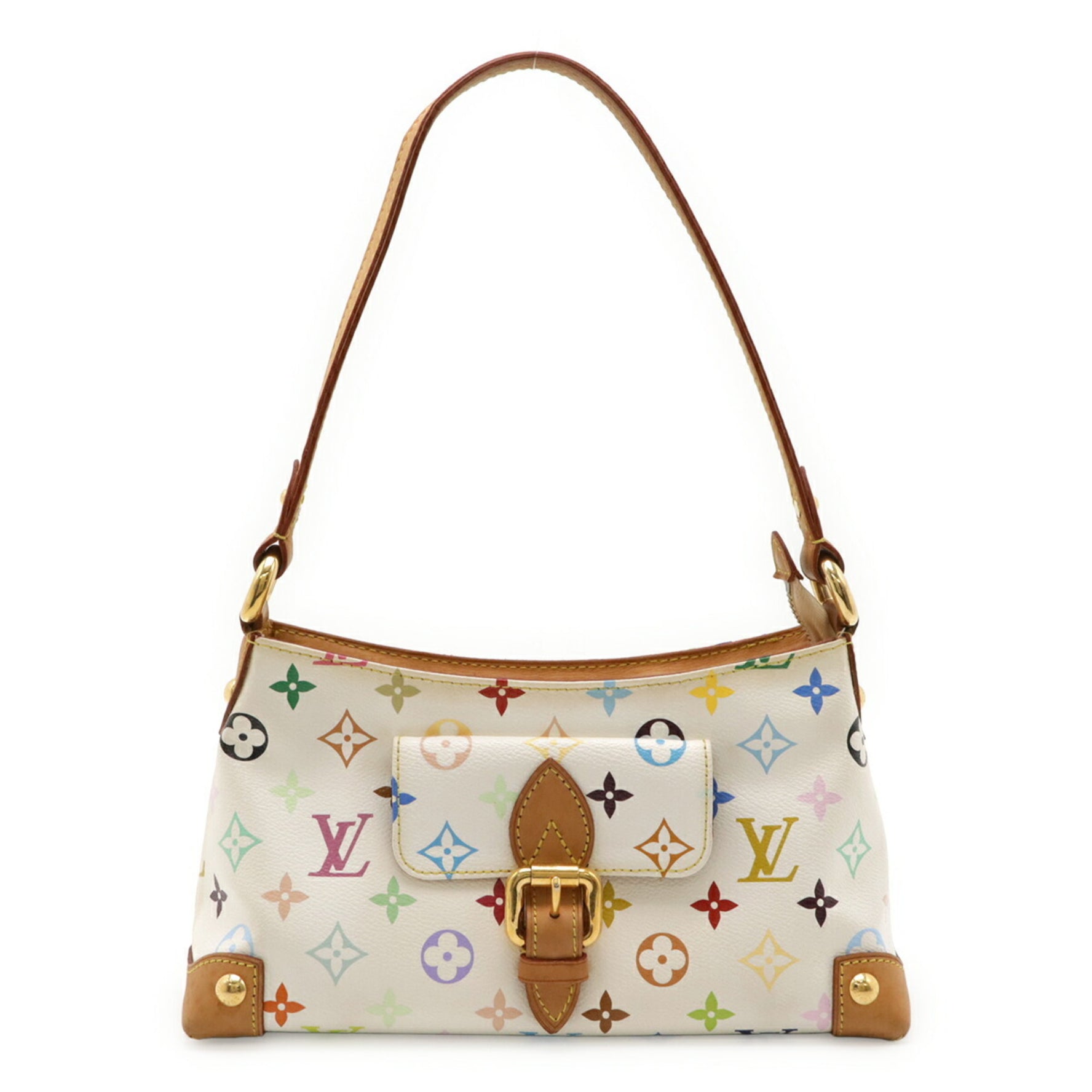 LOUIS VUITTON Monogram Multicolore Eliza Shoulder Bag in Bron White