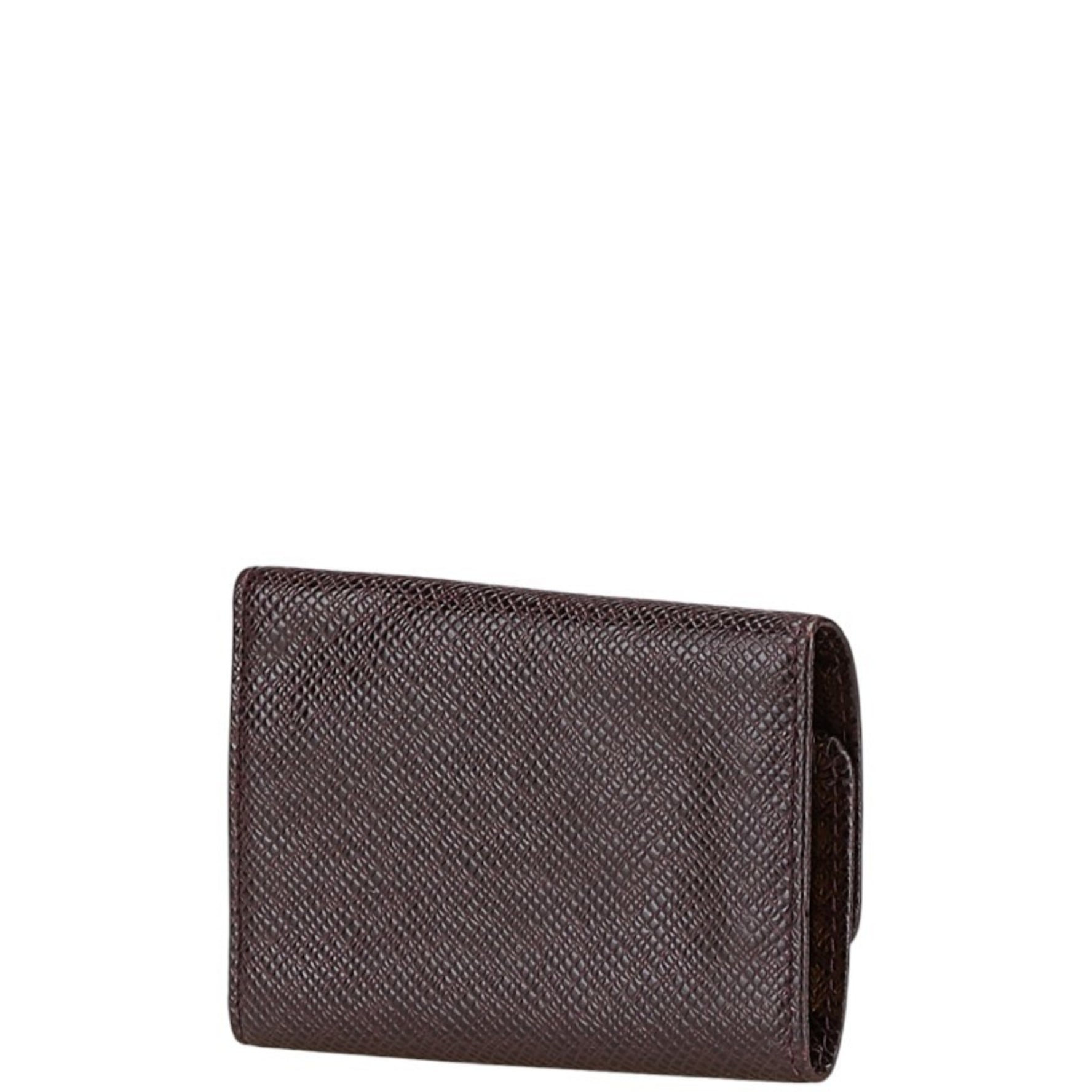 Louis Vuitton Taiga Multicle 6 Key Case Acajou Brown PVC Leather