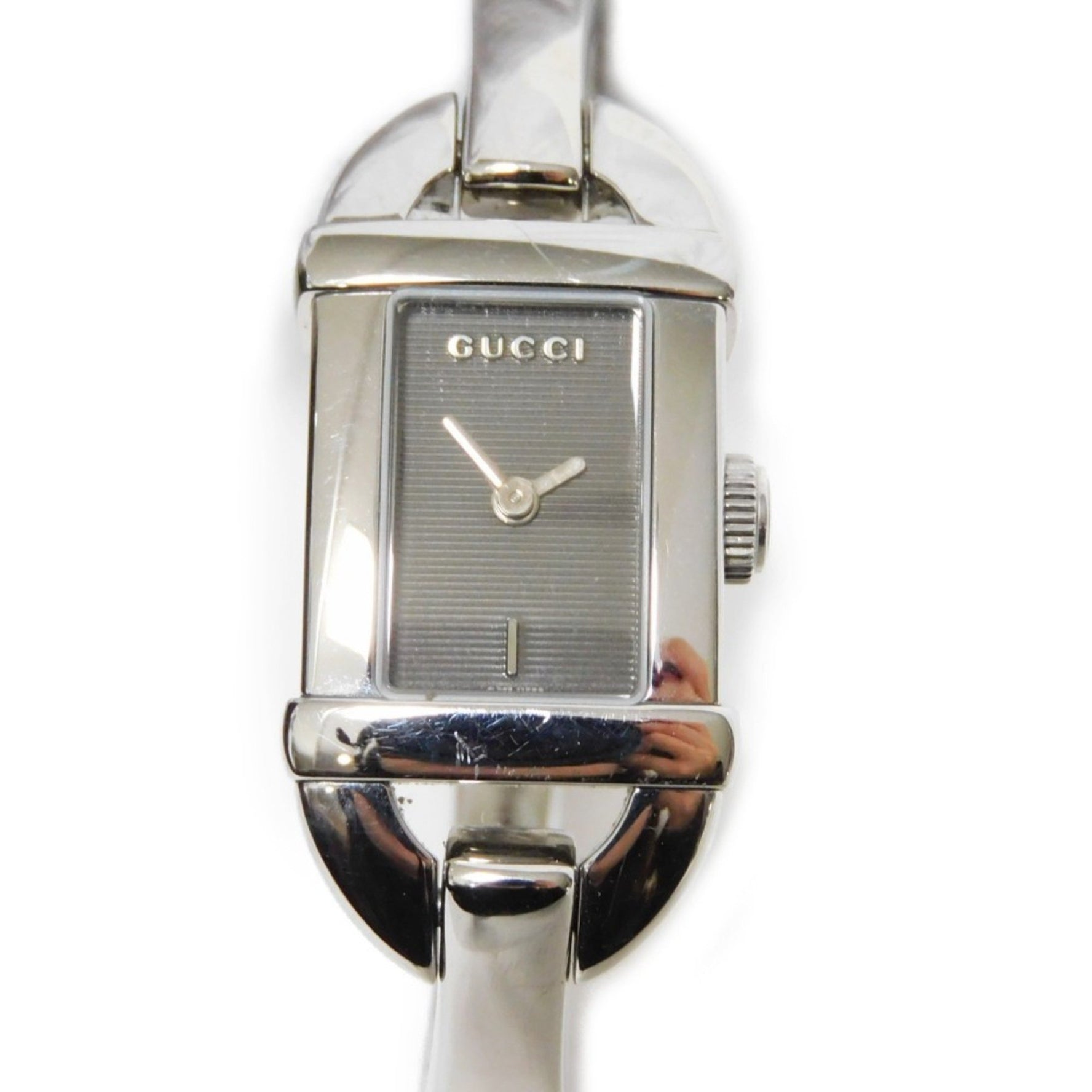 Gucci Bangle Watch Black Dial Quartz SS