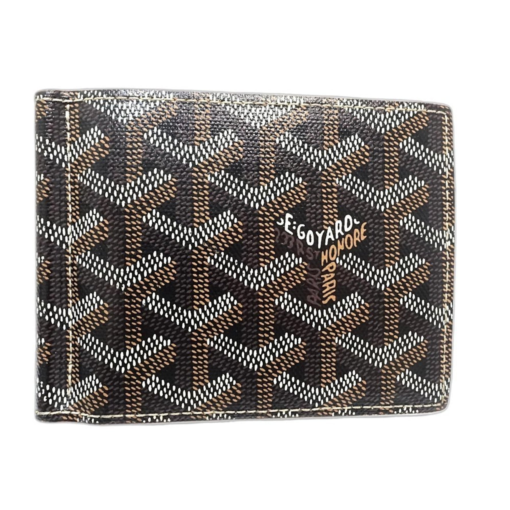 GOYARD Santos PM Bifold Wallet in Noir Natural