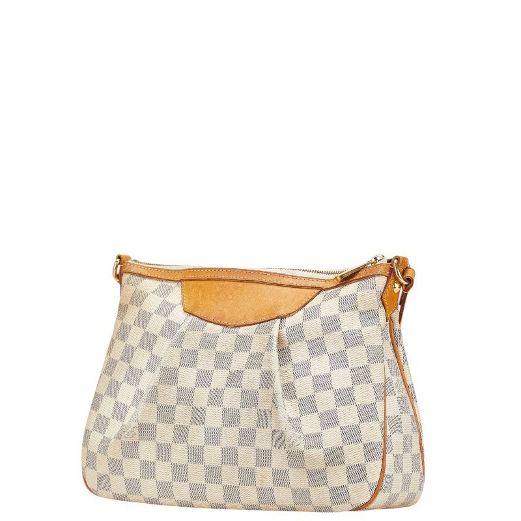 Louis Vuitton Damier Azur Syracuse PM Shoulder Bag PVC Leather