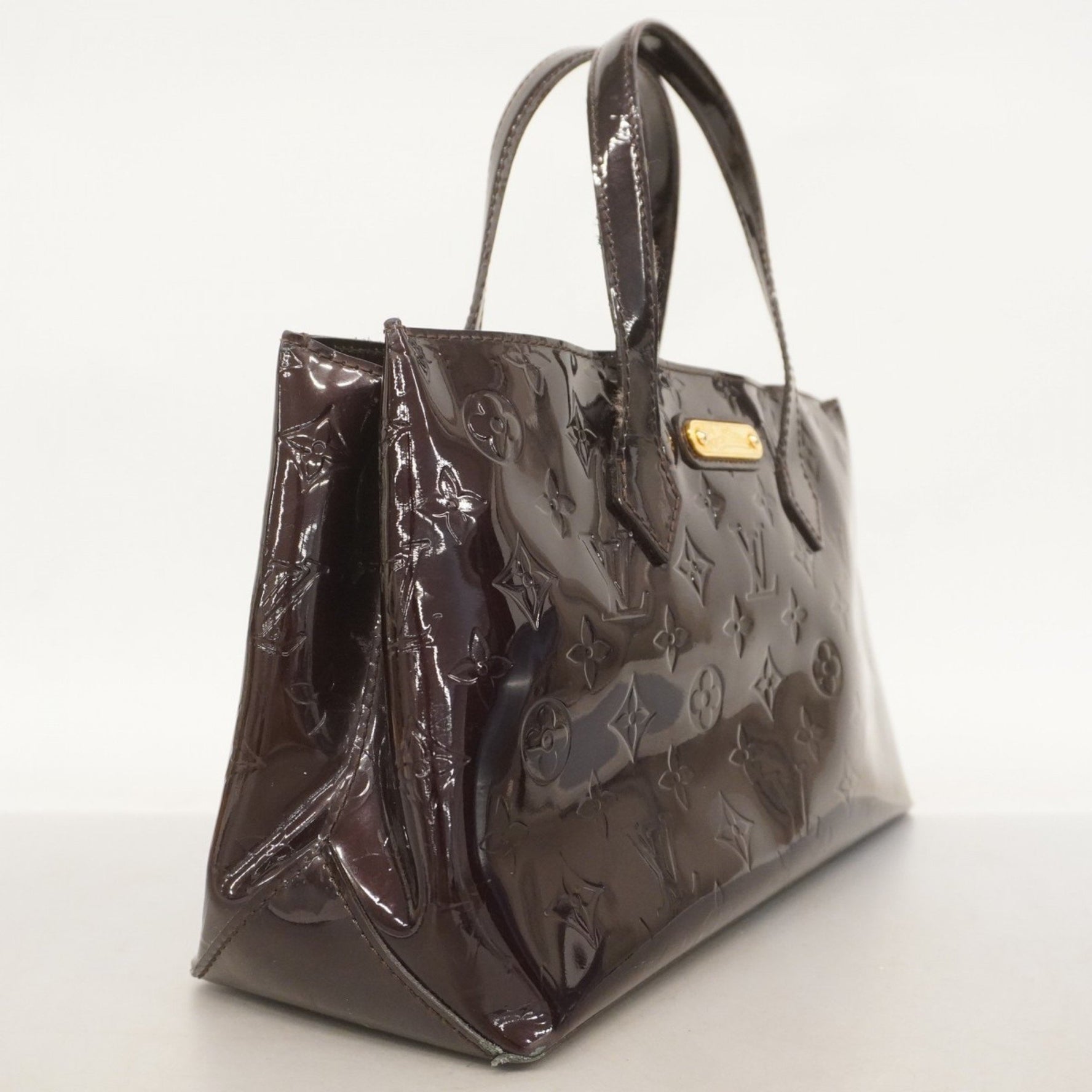 Louis Vuitton Vernis Wilshire PM Handbag Amaranth