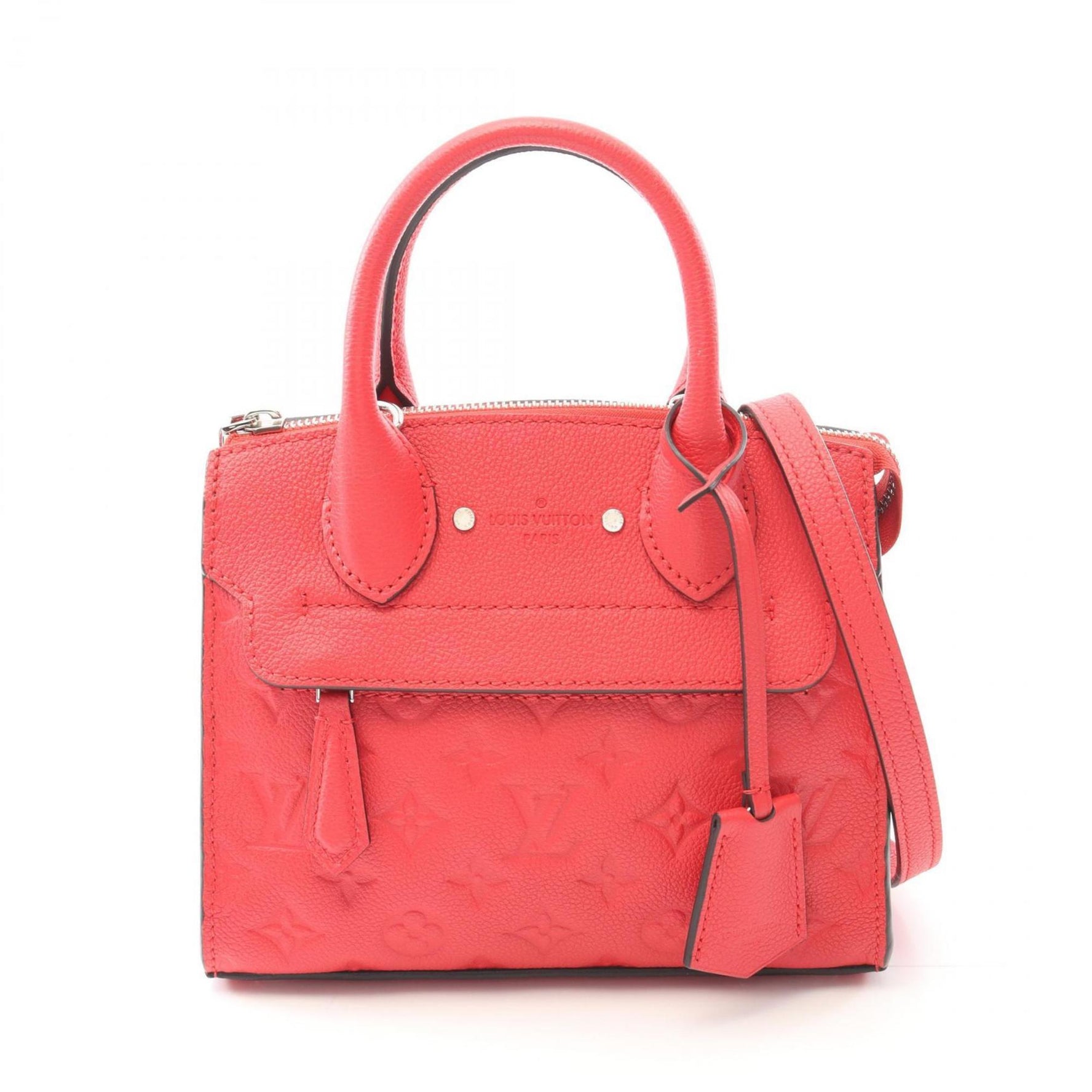 Louis Vuitton Pont Neuf Mini Handbag in Monogram Empreinte Leather, Red