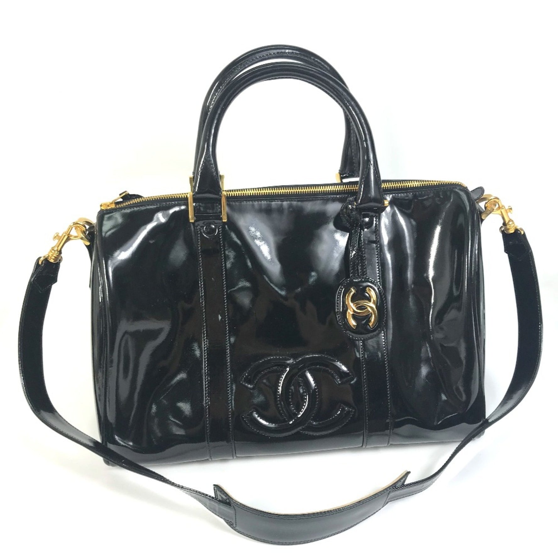 Chanel CC Mark Bag Hand Bag Duffle Bag