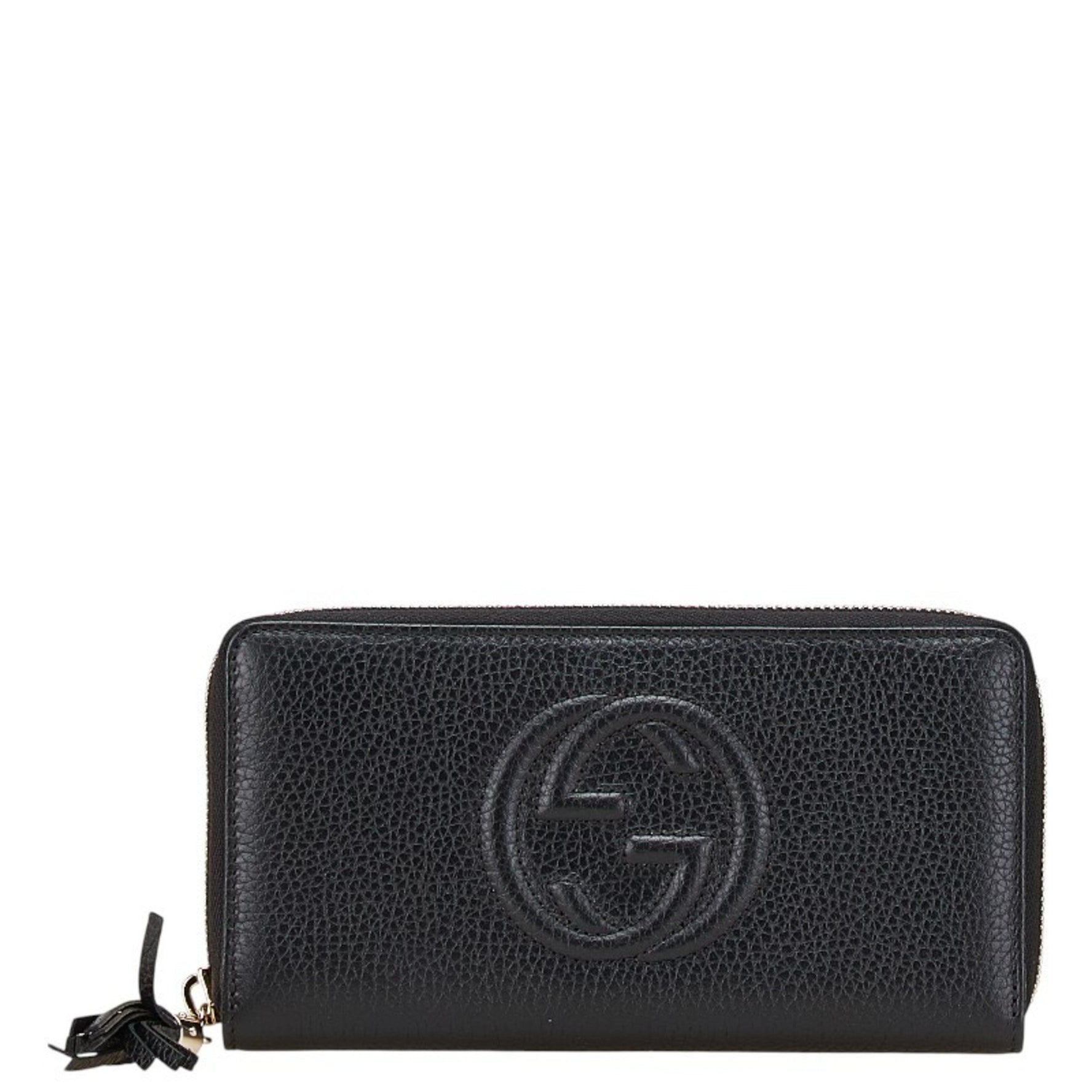 Gucci Soho Round Zip Long Wallet Leather