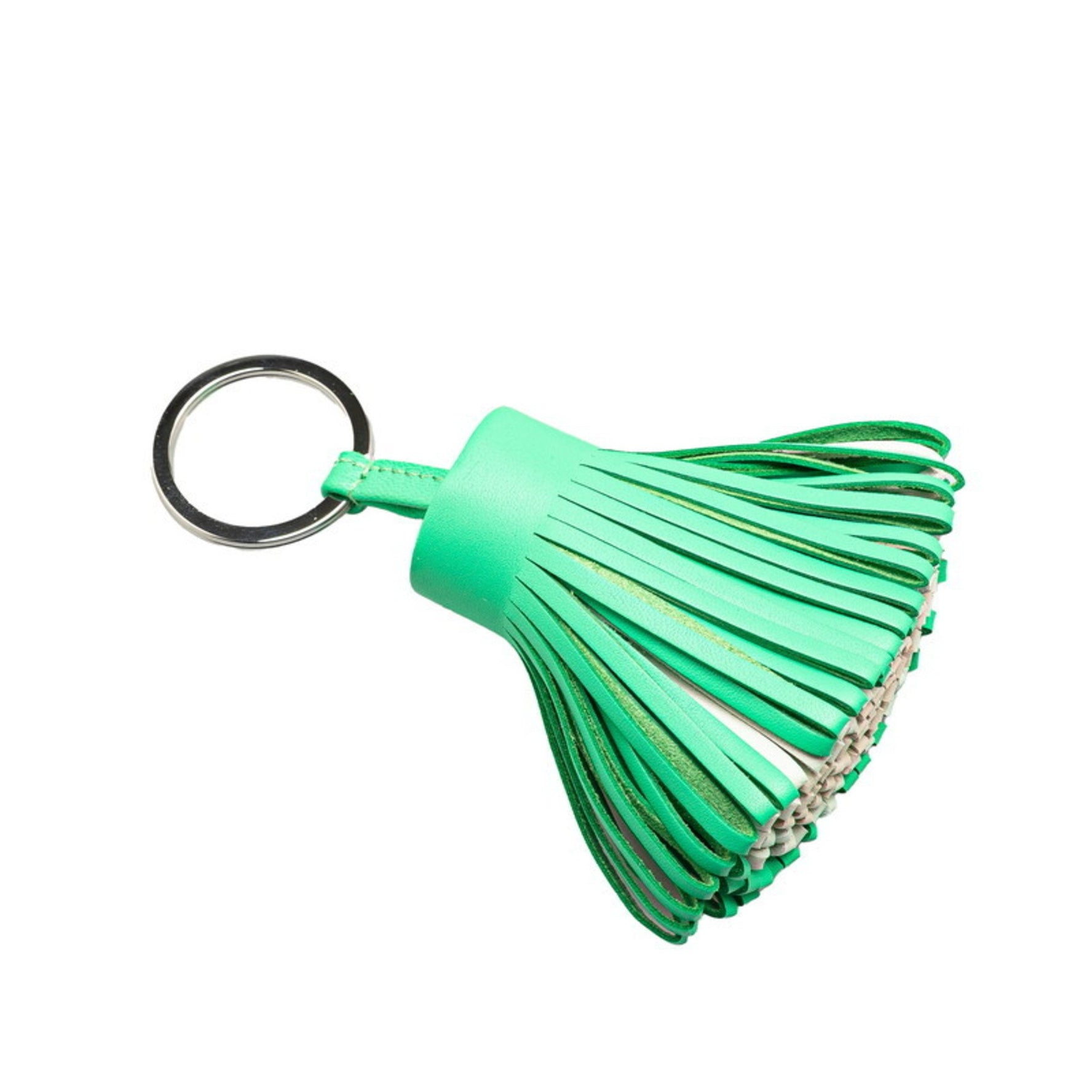 Hermes Carmen Keychain Bag Charm Vert Comic Fizz Clé Anjou Miro