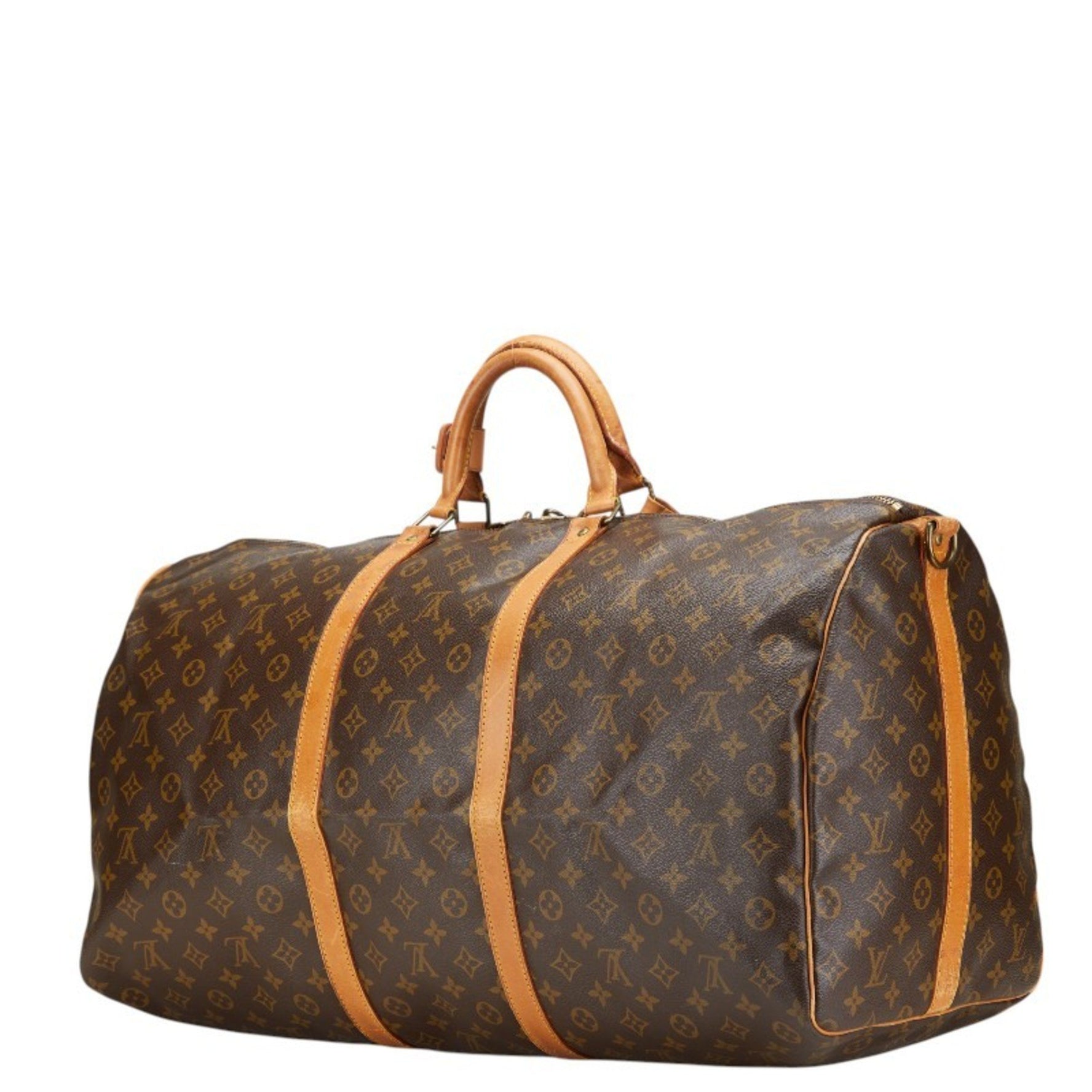 Louis Vuitton Monogram Keepall Bandouliere 60 Boston/Shoulder Bag, PVC Leather