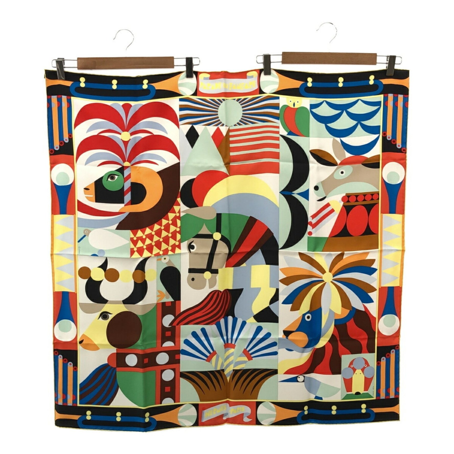 HERMES Scarf Carré 90 "PARADE EN FANFARE" Silk 2023 Mikunigaoka Store