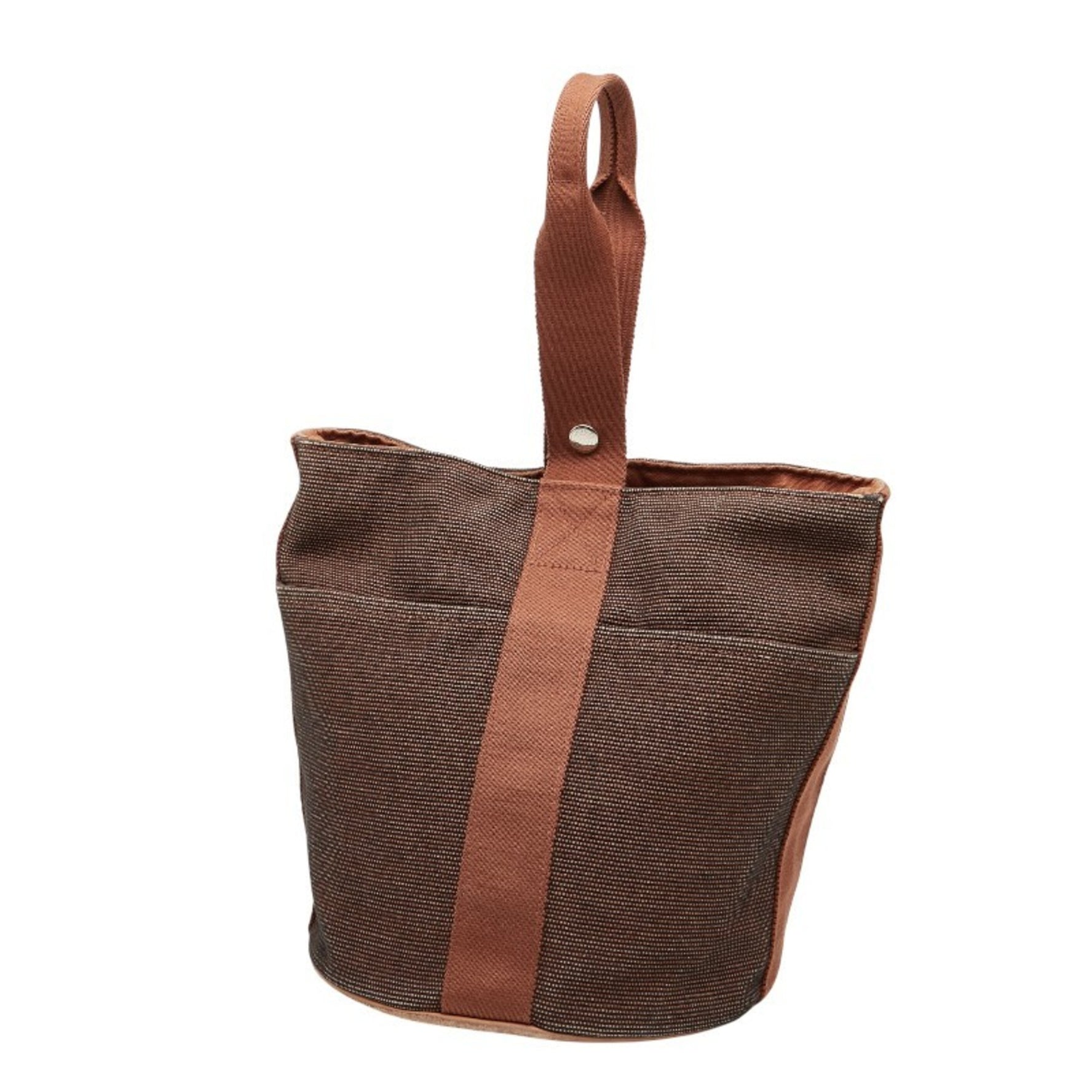 Hermès Saxo MM Handbag Canvas and Leather HERMES