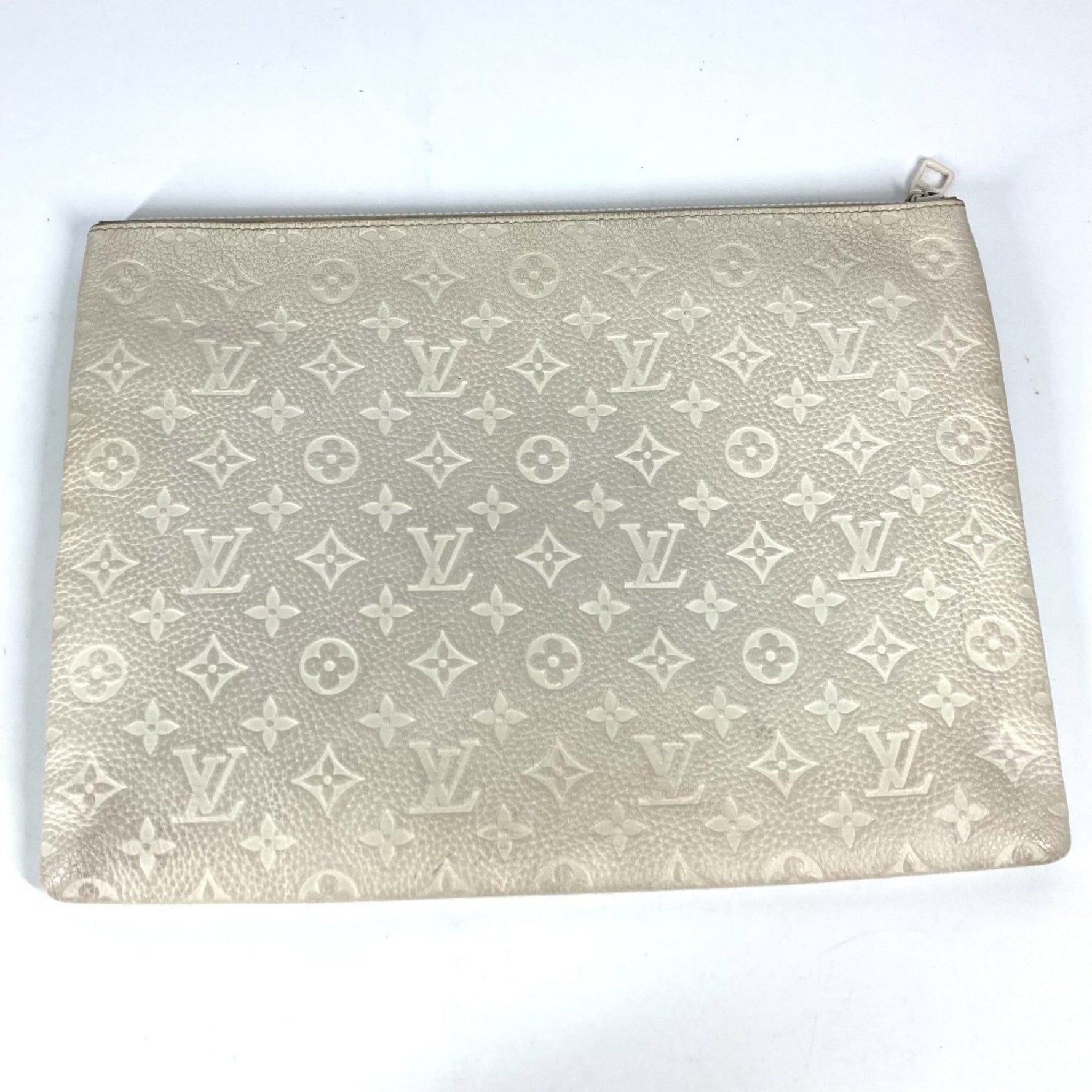 Louis Vuitton Taurillon Monogram Pochette Virgil Abloh Pouch Bag Chain Clutch Leather Men's