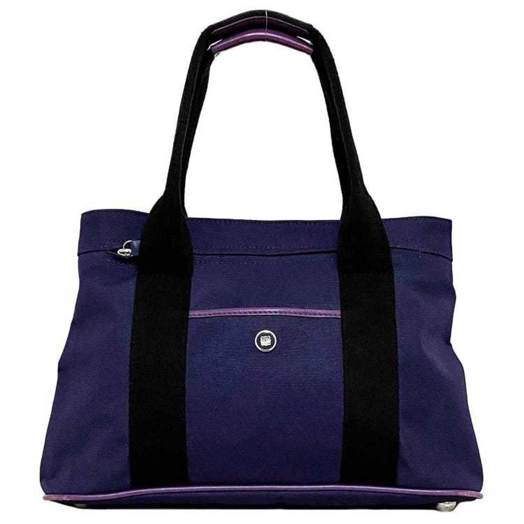 LOEWE Tote Bag Anagram Canvas Leather Ladies Compact