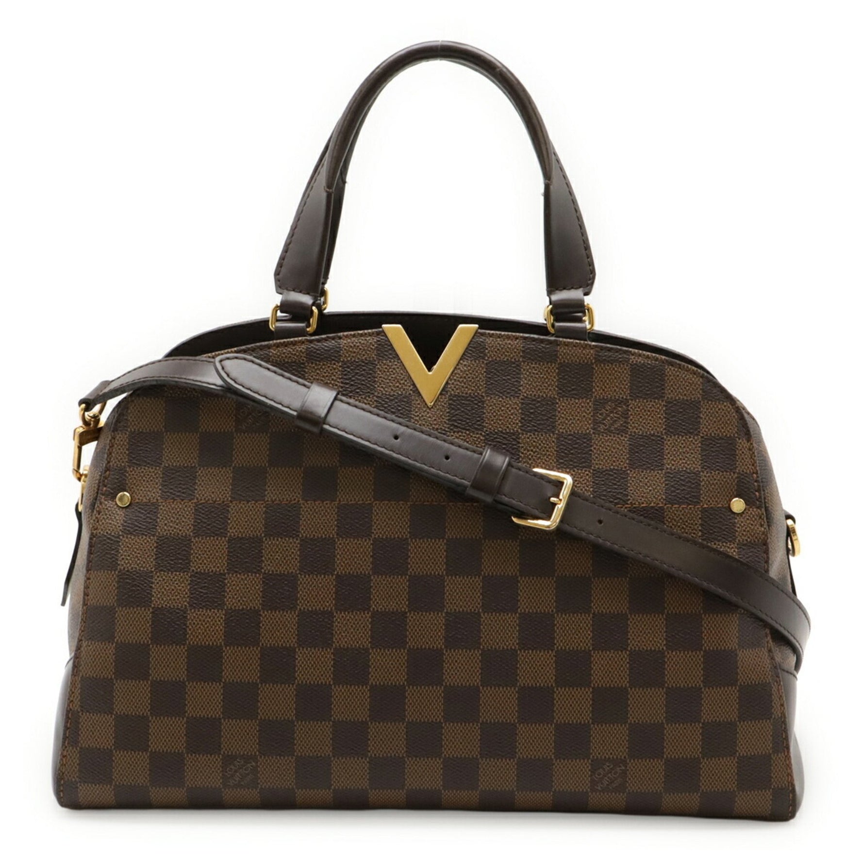 Louis Vuitton Damier Kensington Bowling Handbag/Shoulder Bag