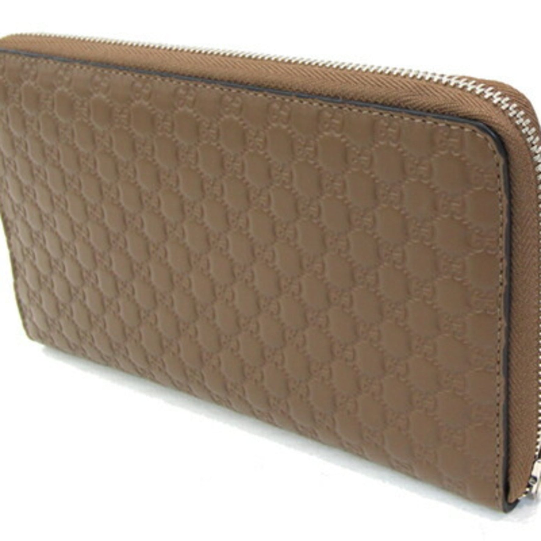 Gucci Round Long Wallet Micro Guccissima Leather GG Men's