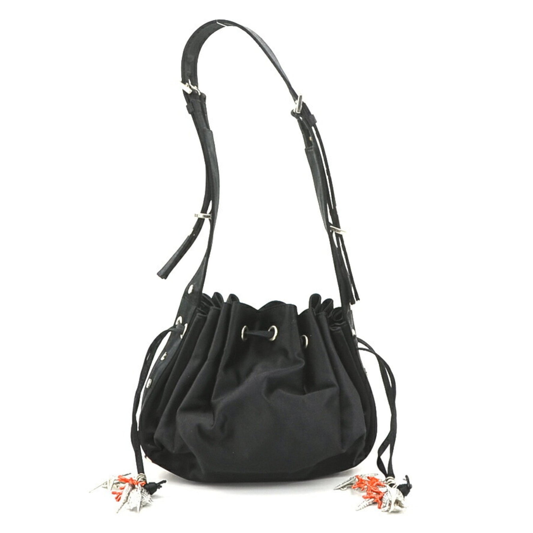 Givenchy shoulder bag in black satin, women's size 56243g