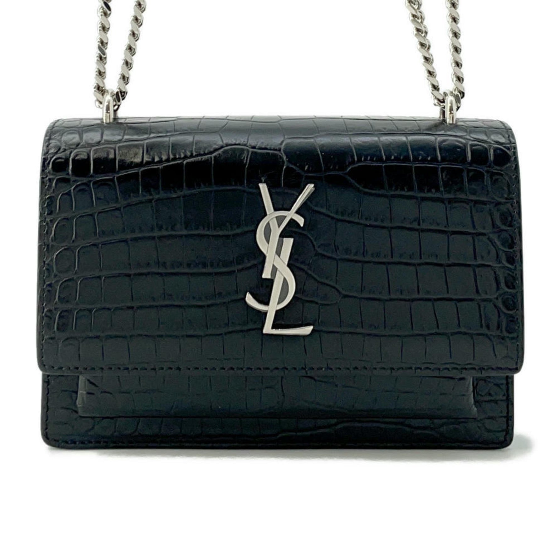 Saint Laurent Chain Wallet Sunset PARIS YSL