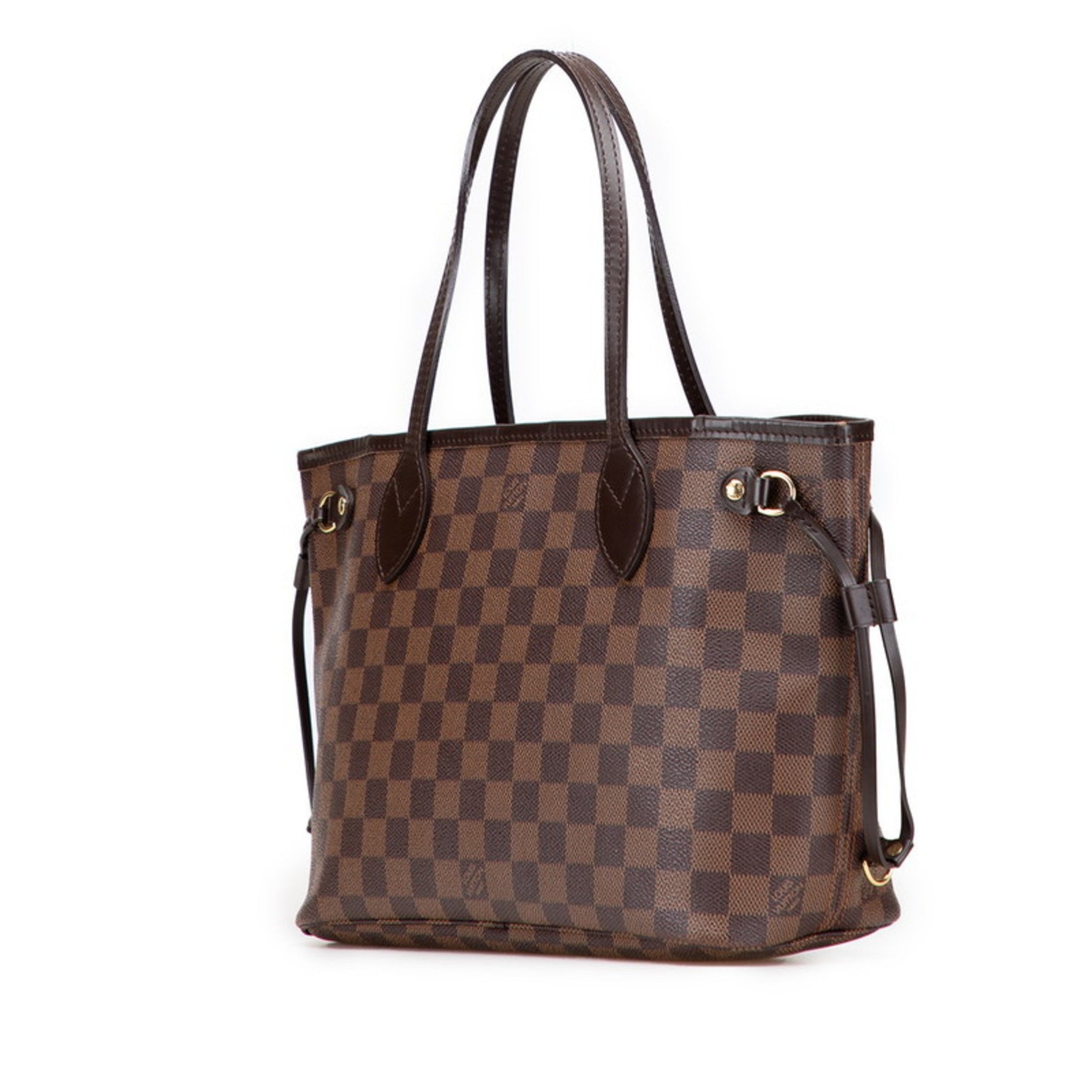 Louis Vuitton Damier Neverfull PM Handbag Tote Bag Leather LOUIS VUITTON