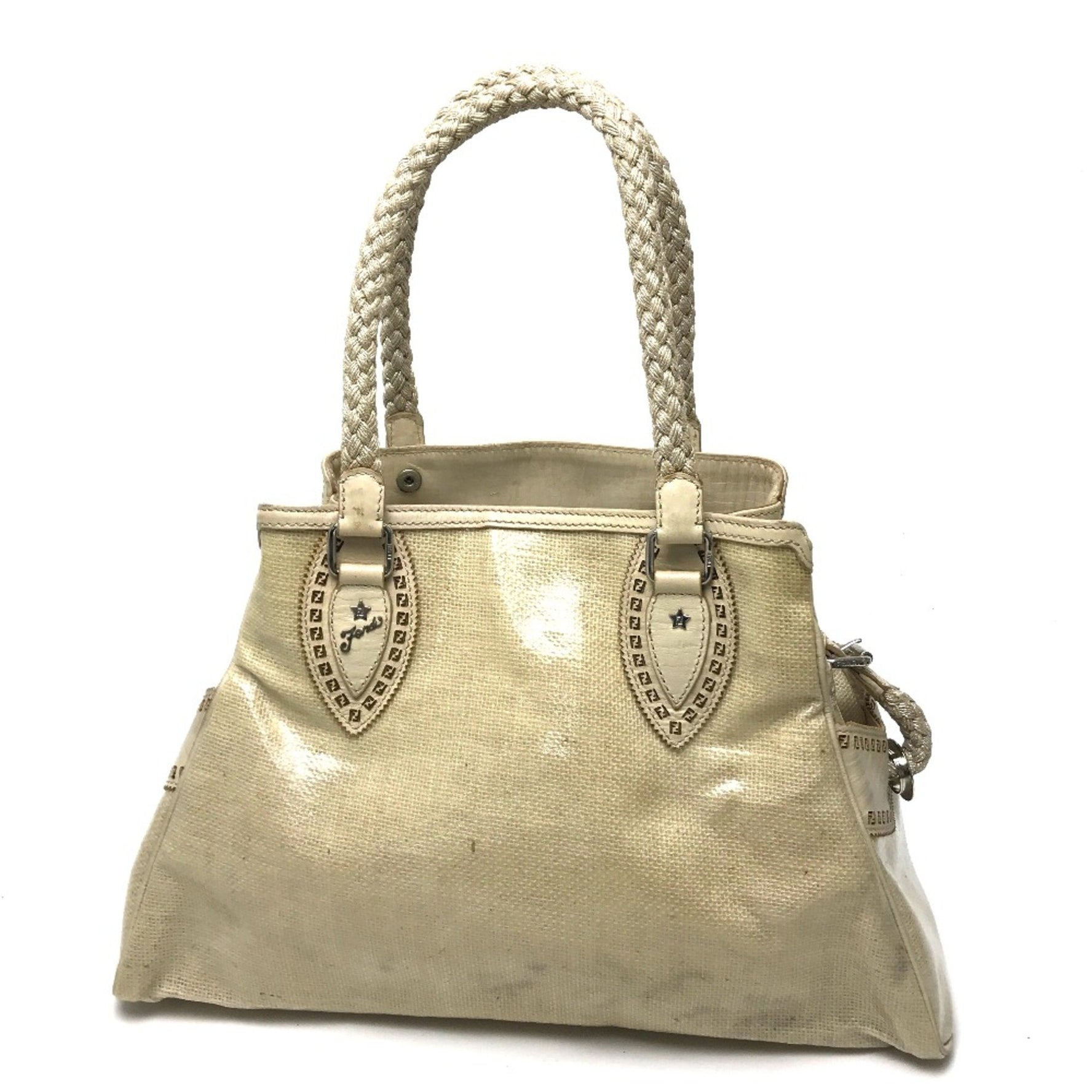 Fendi Bag Hand Bag Tote Bag natural