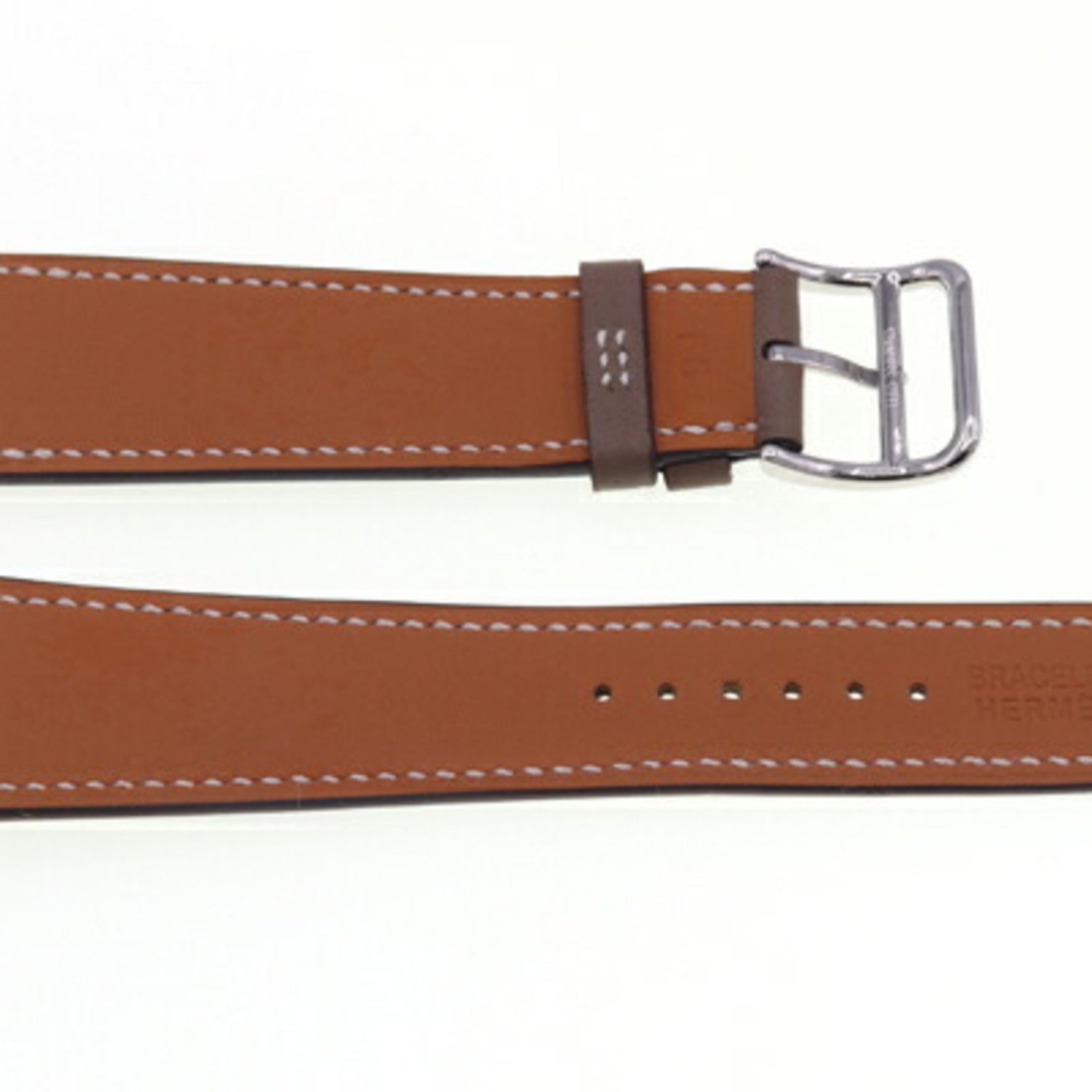 Hermes Replacement Strap, Etoupe, Swift Leather, Y Stamp, Watch, Ladies