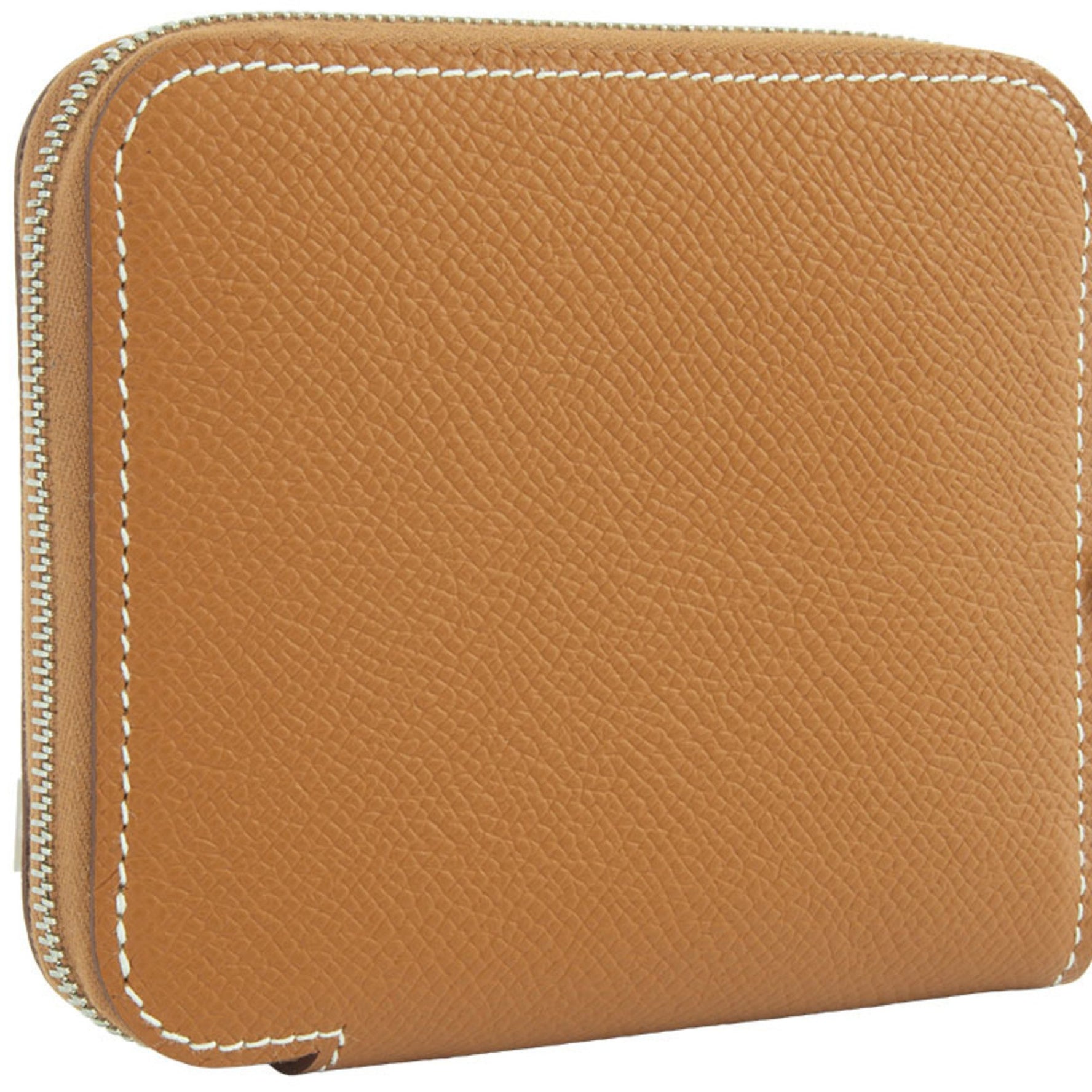 Hermes Azap Compact Silk In Wallet Coin Case Purse Epsom Gold En Liberte