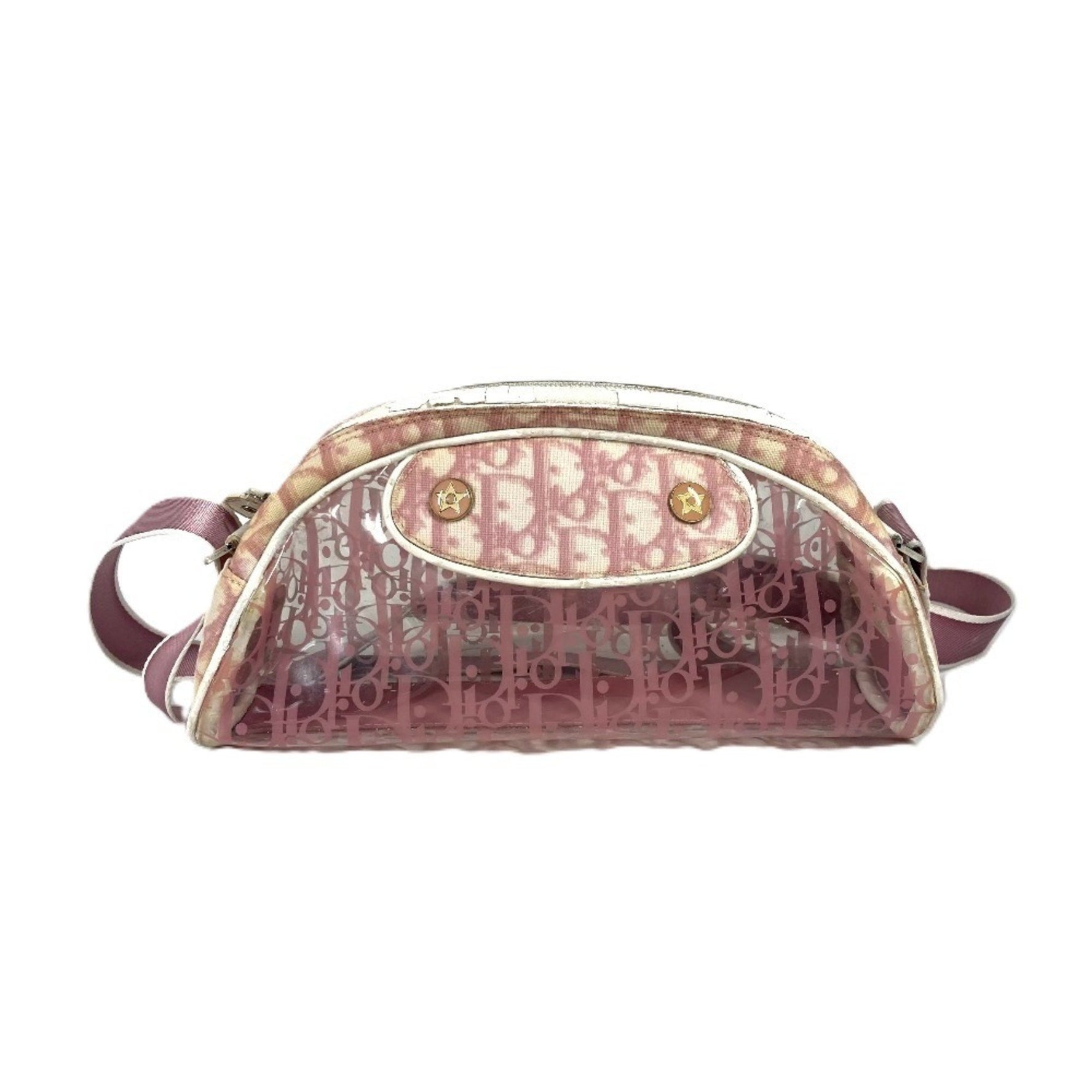Christian Dior Dior Logo Trotter Crossbody Bag with Drawstring Pouch Shoulder Leather